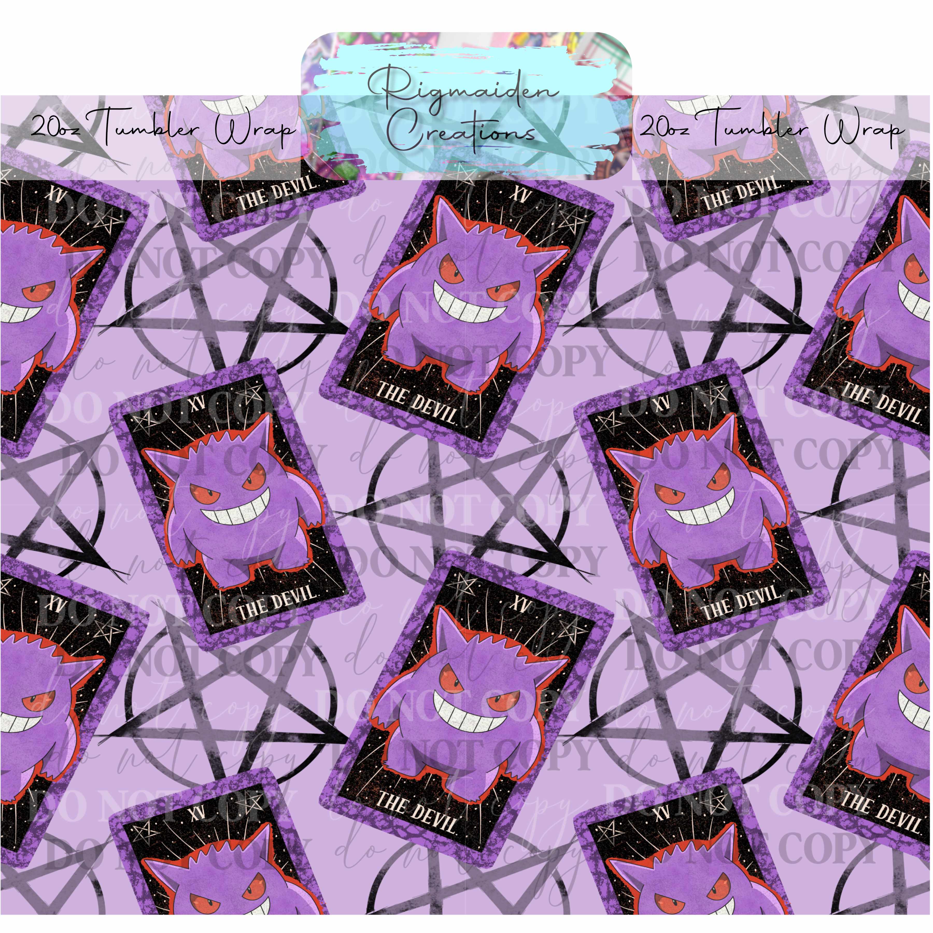 Spooky Ghost - 20oz Tumbler Wrap {Multiple}