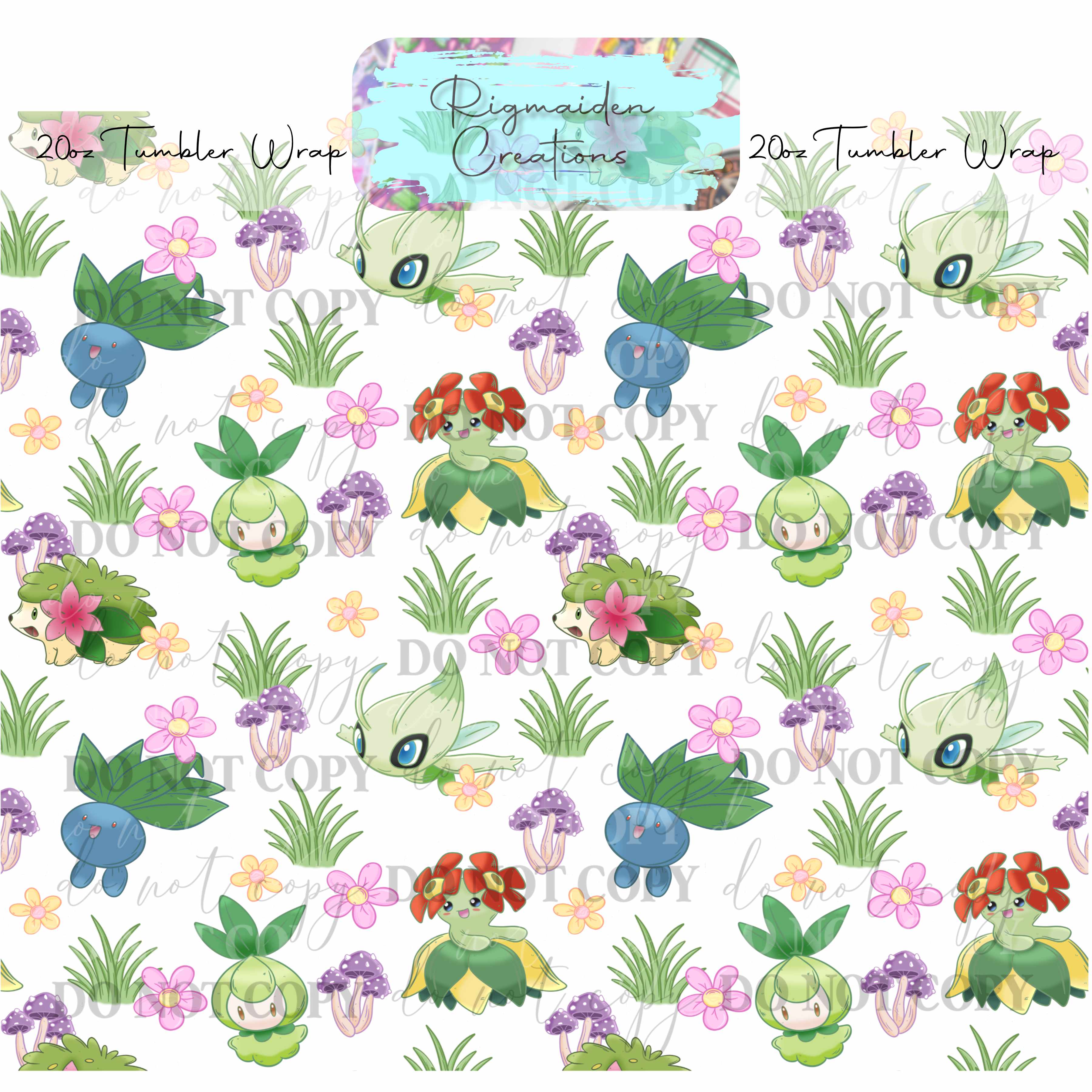 Mystic Meadow Critter  - 20oz Tumbler Wrap {Multiple}