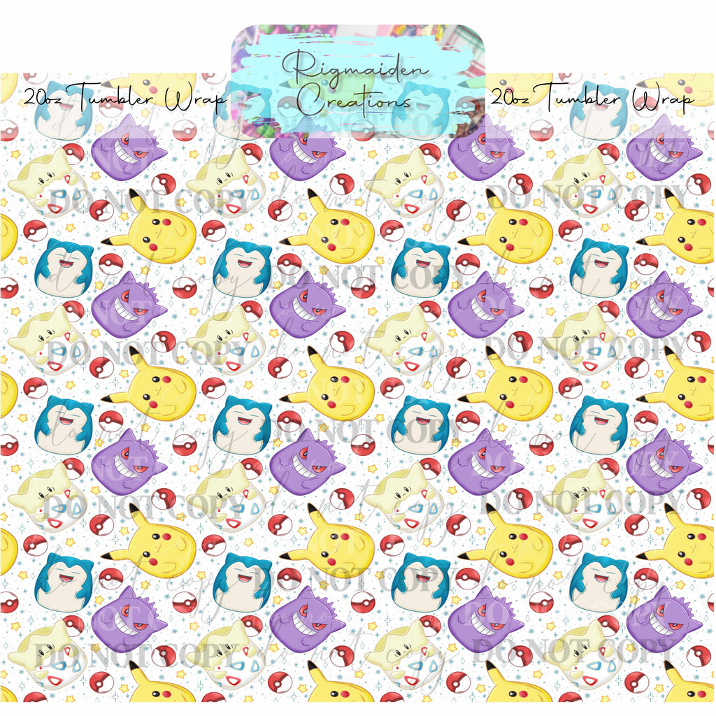 Spooky Ghost - 20oz Tumbler Wrap {Multiple}