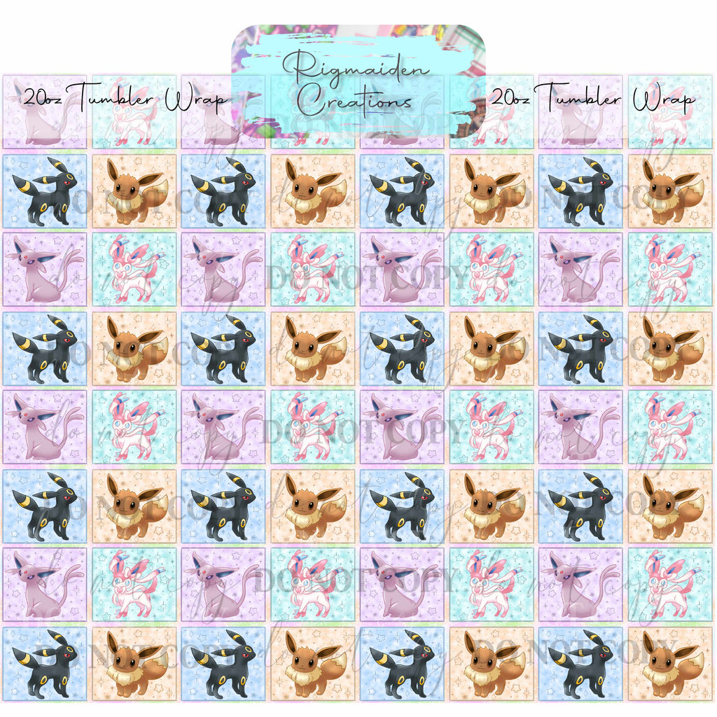 Fox-Like Critter - 20oz Tumbler Wrap {Multiple}