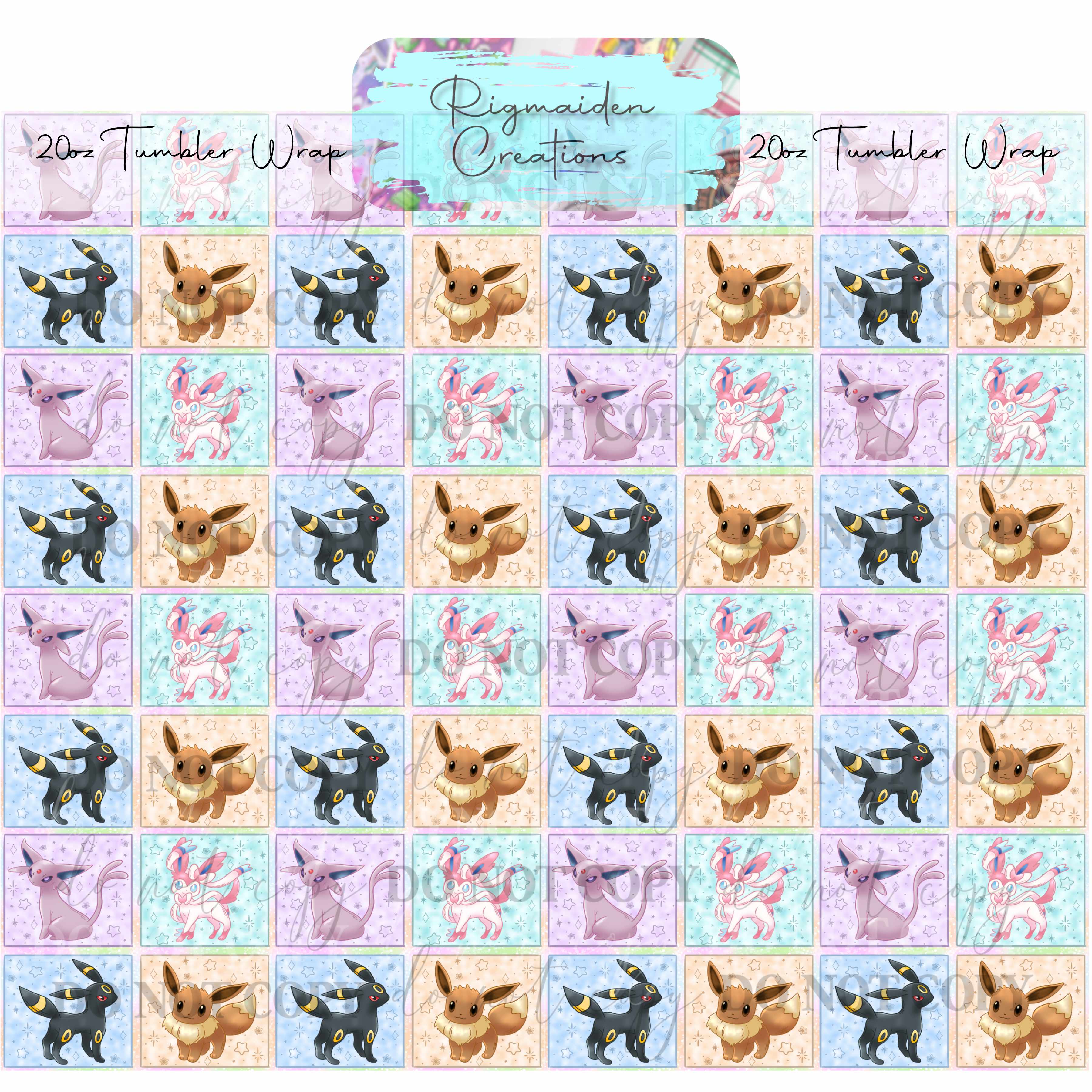 Fox-Like Critter - 20oz Tumbler Wrap {Multiple}