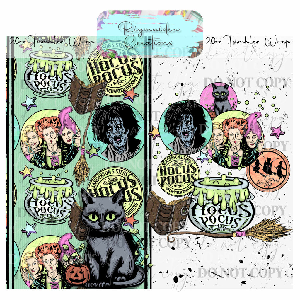 Bewitching Sisters - 20oz Tumbler Wrap {Multiple}
