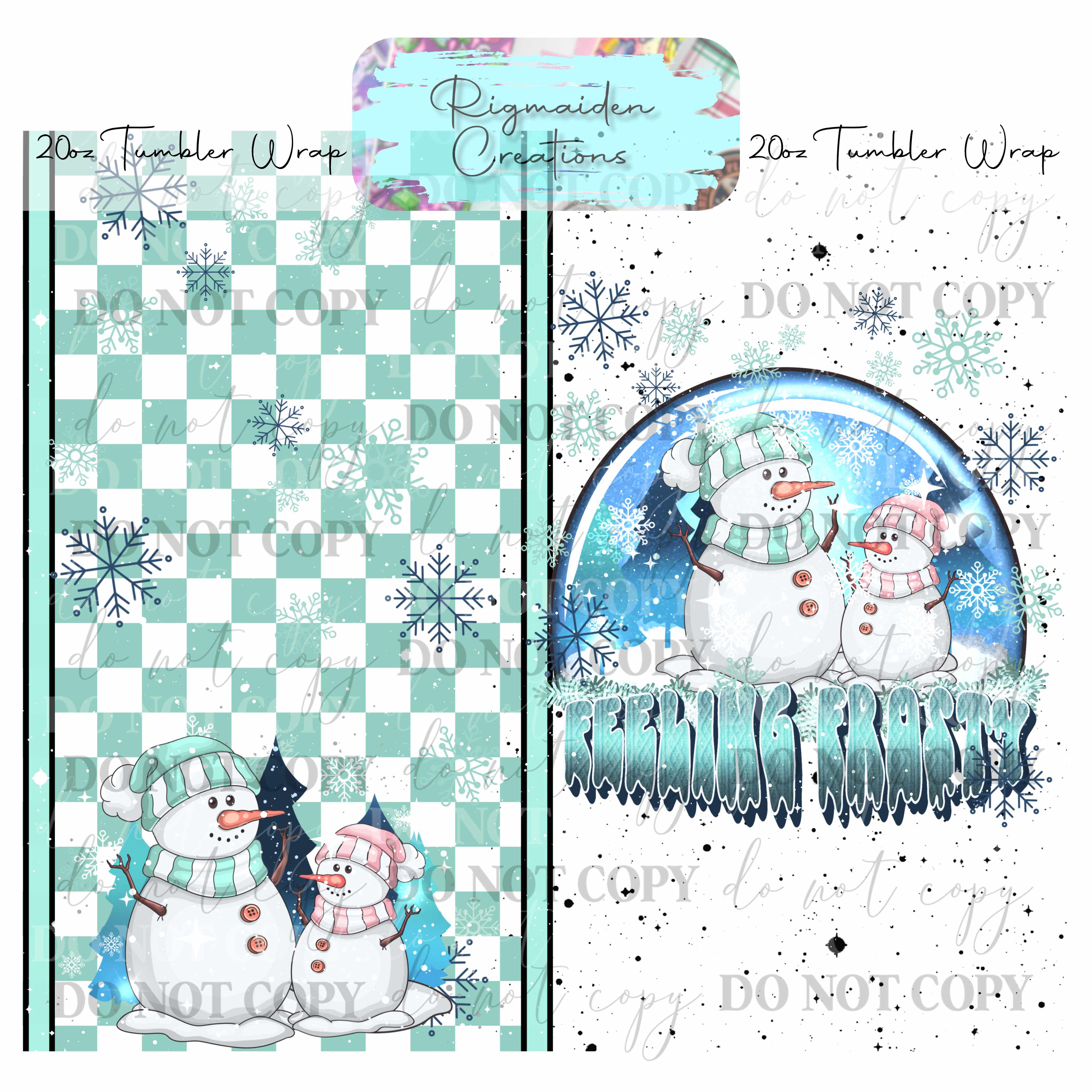 Festive Holiday Cheer - 20oz Tumbler Wrap {Multiple}