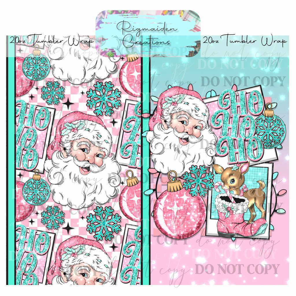 Festive Holiday Cheer - 20oz Tumbler Wrap {Multiple}