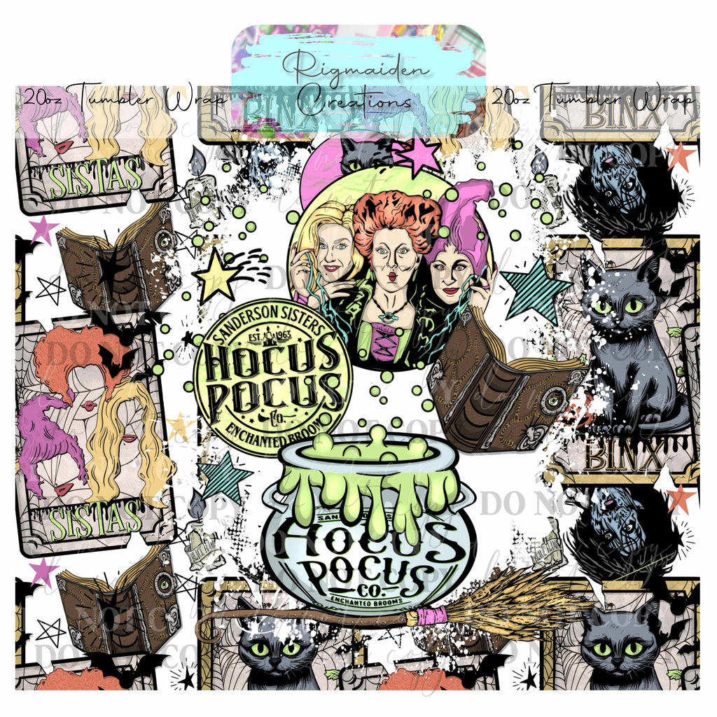 Bewitching Sisters - 20oz Tumbler Wrap {Multiple}