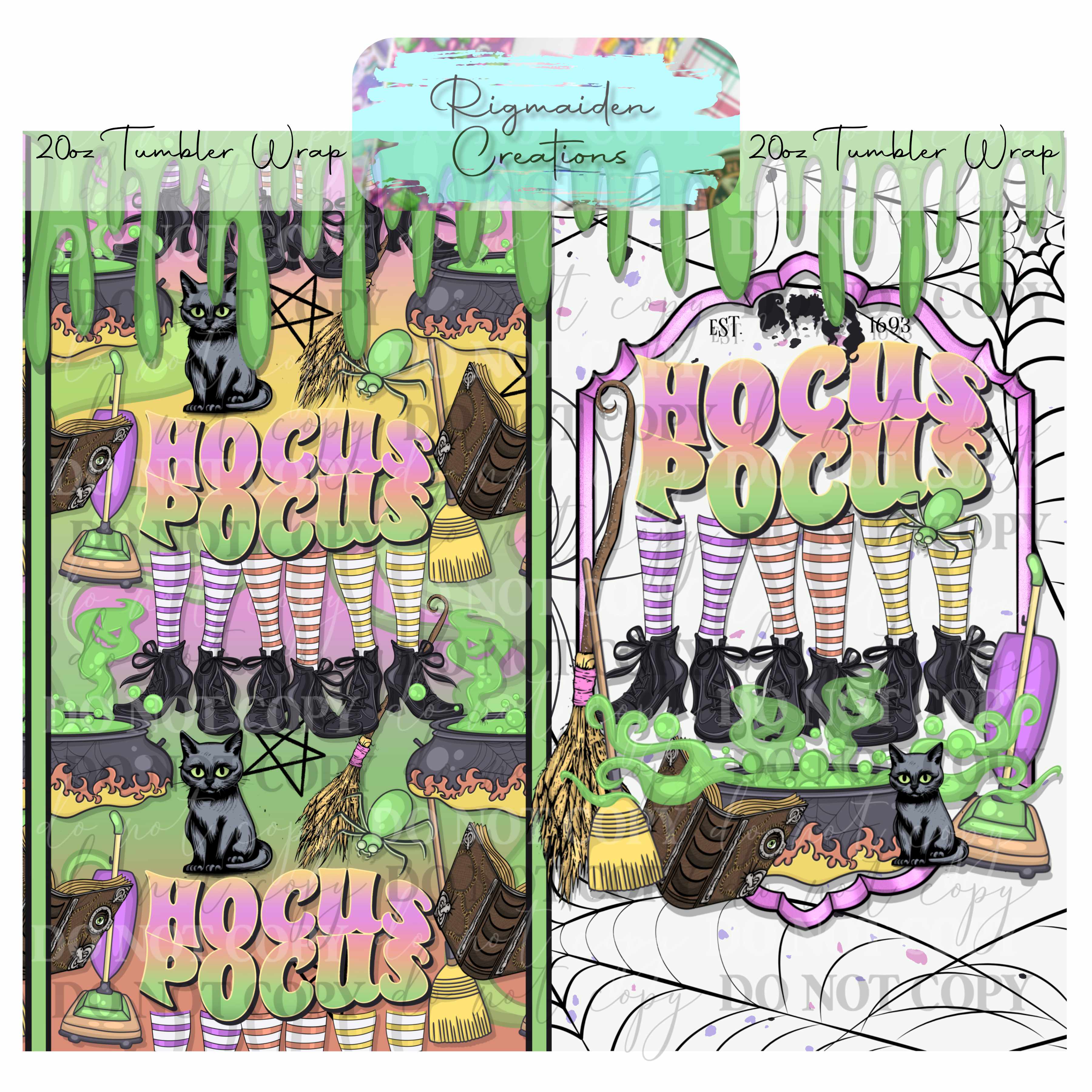 Bewitching Sisters - 20oz Tumbler Wrap {Multiple}