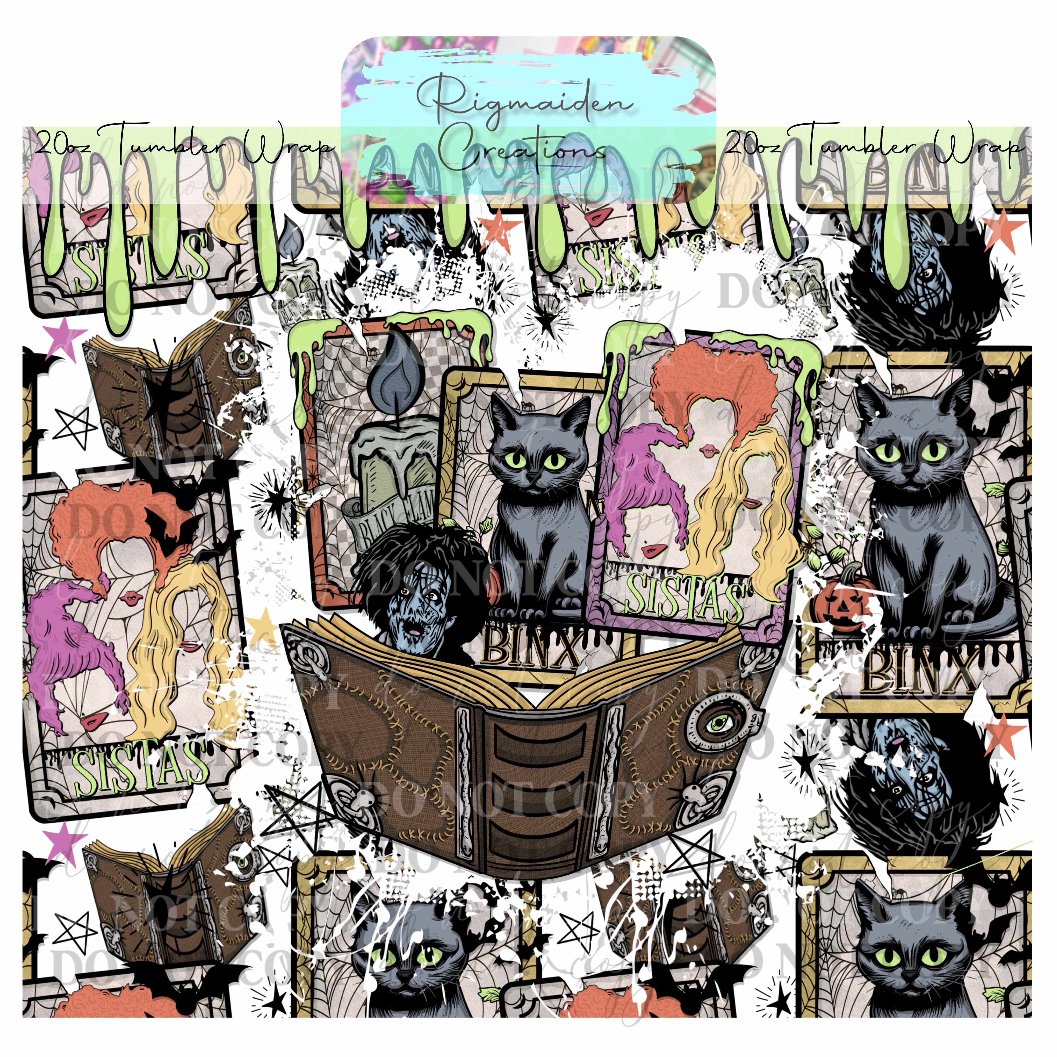 Bewitching Sisters - 20oz Tumbler Wrap {Multiple}