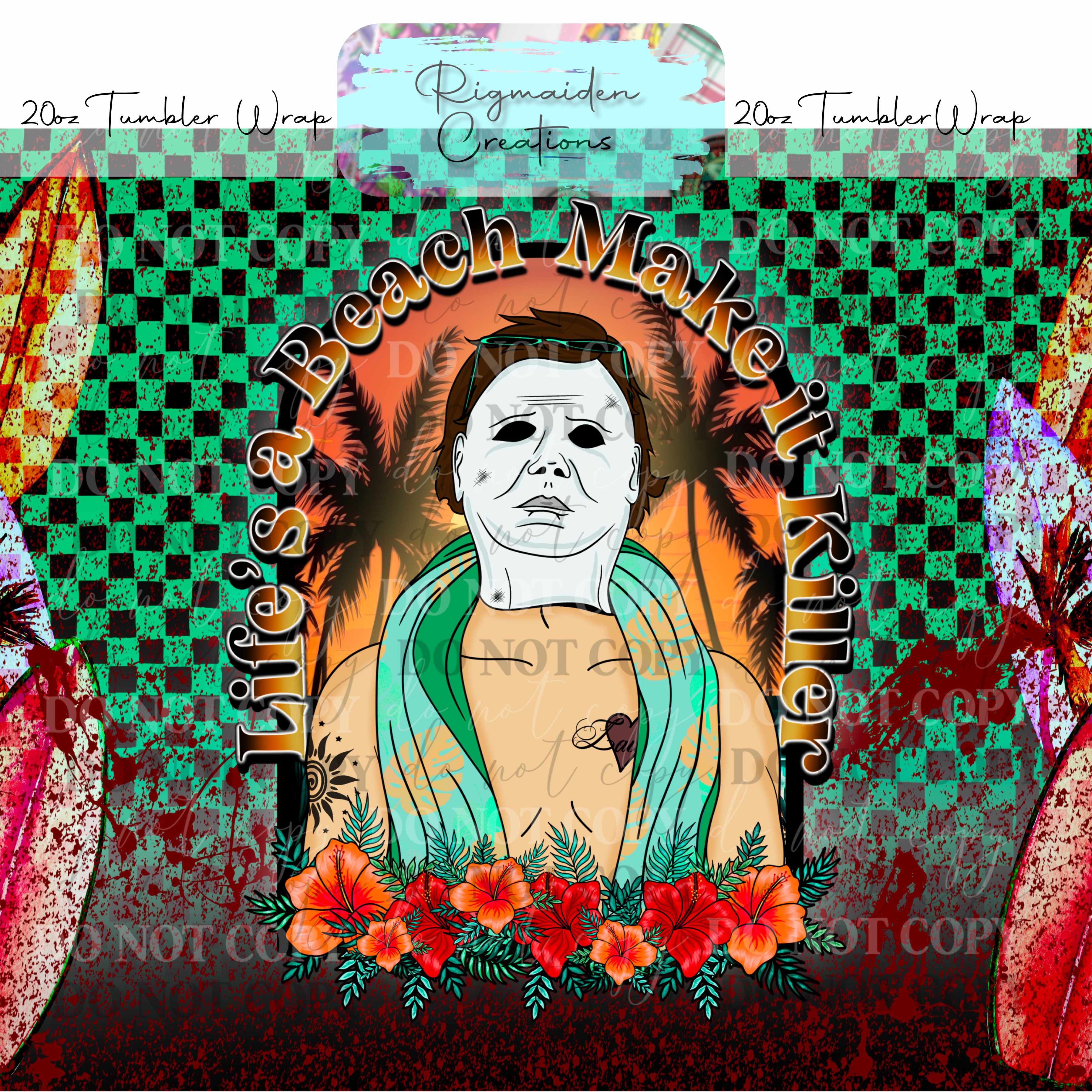 Slasher Summer Bash - 20oz Tumbler Wrap {Multiple}