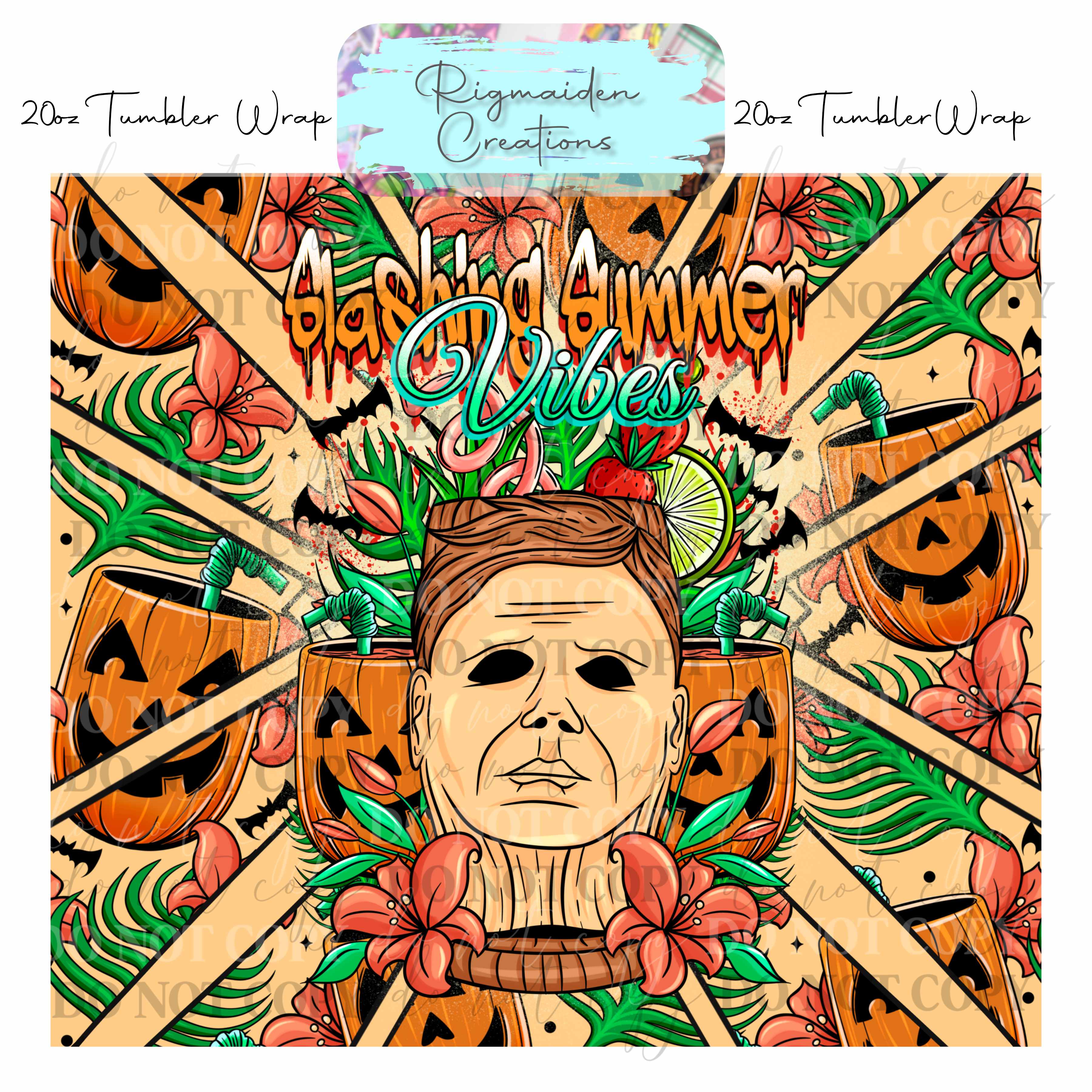 Tiki of Terror - 20oz Tumbler Wrap {Multiple}