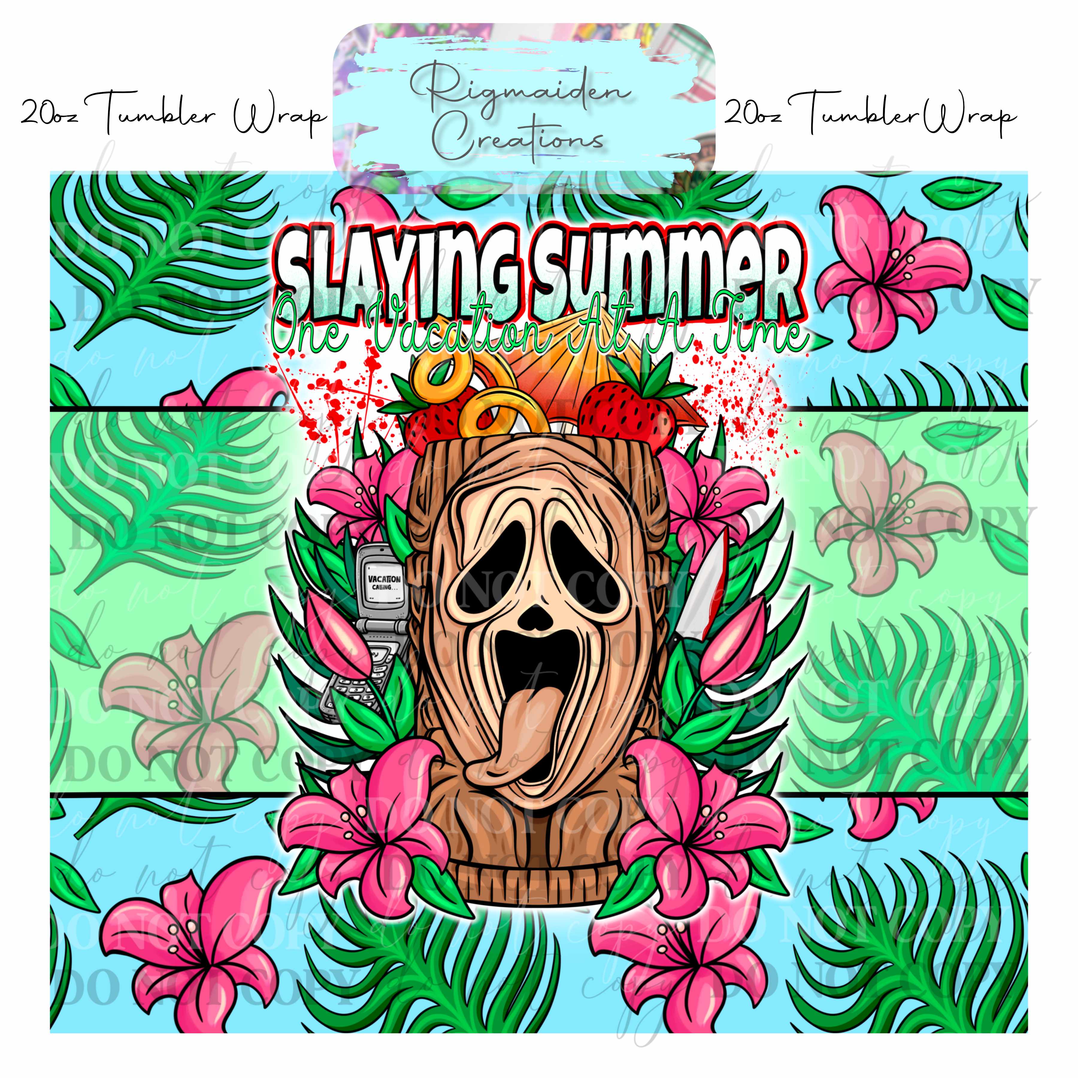 Tiki of Terror - 20oz Tumbler Wrap {Multiple}