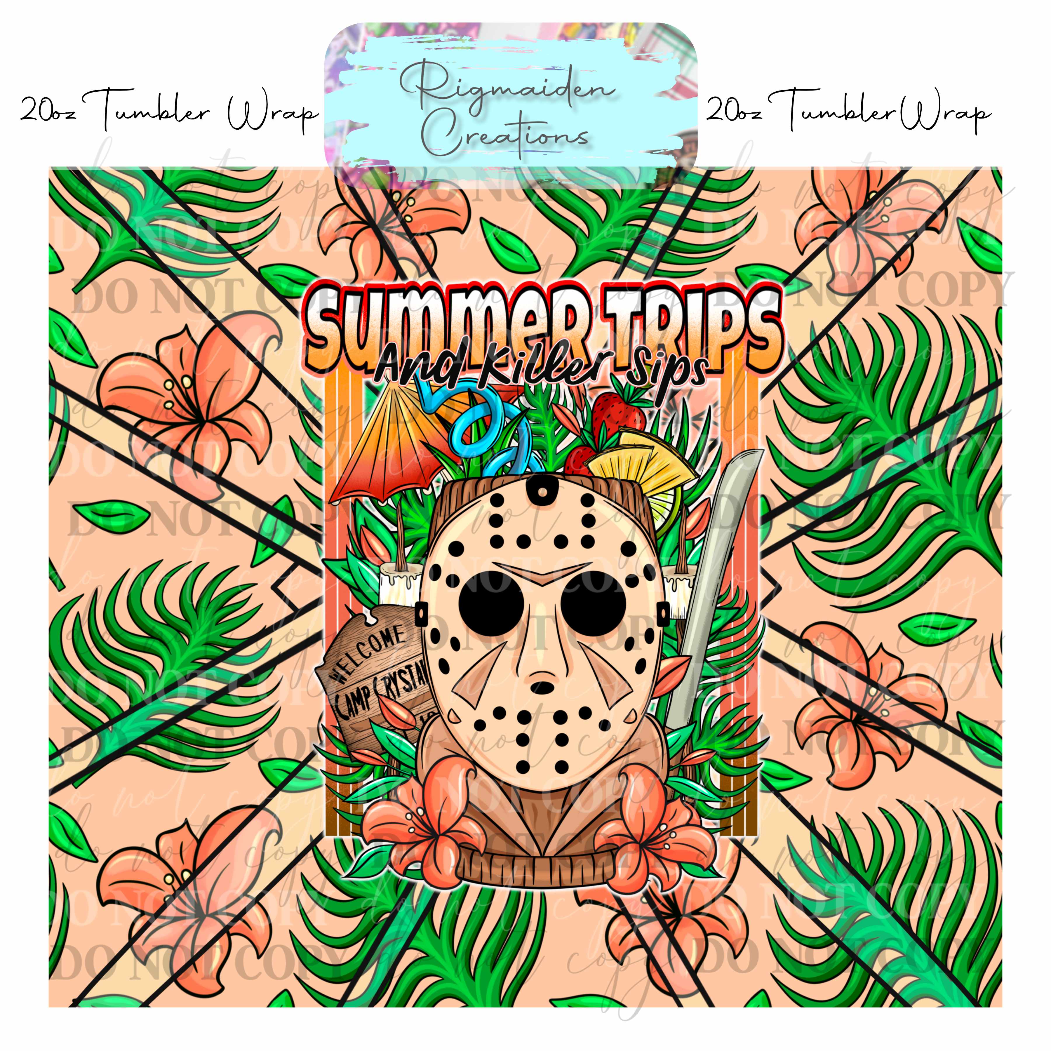 Tiki of Terror - 20oz Tumbler Wrap {Multiple}