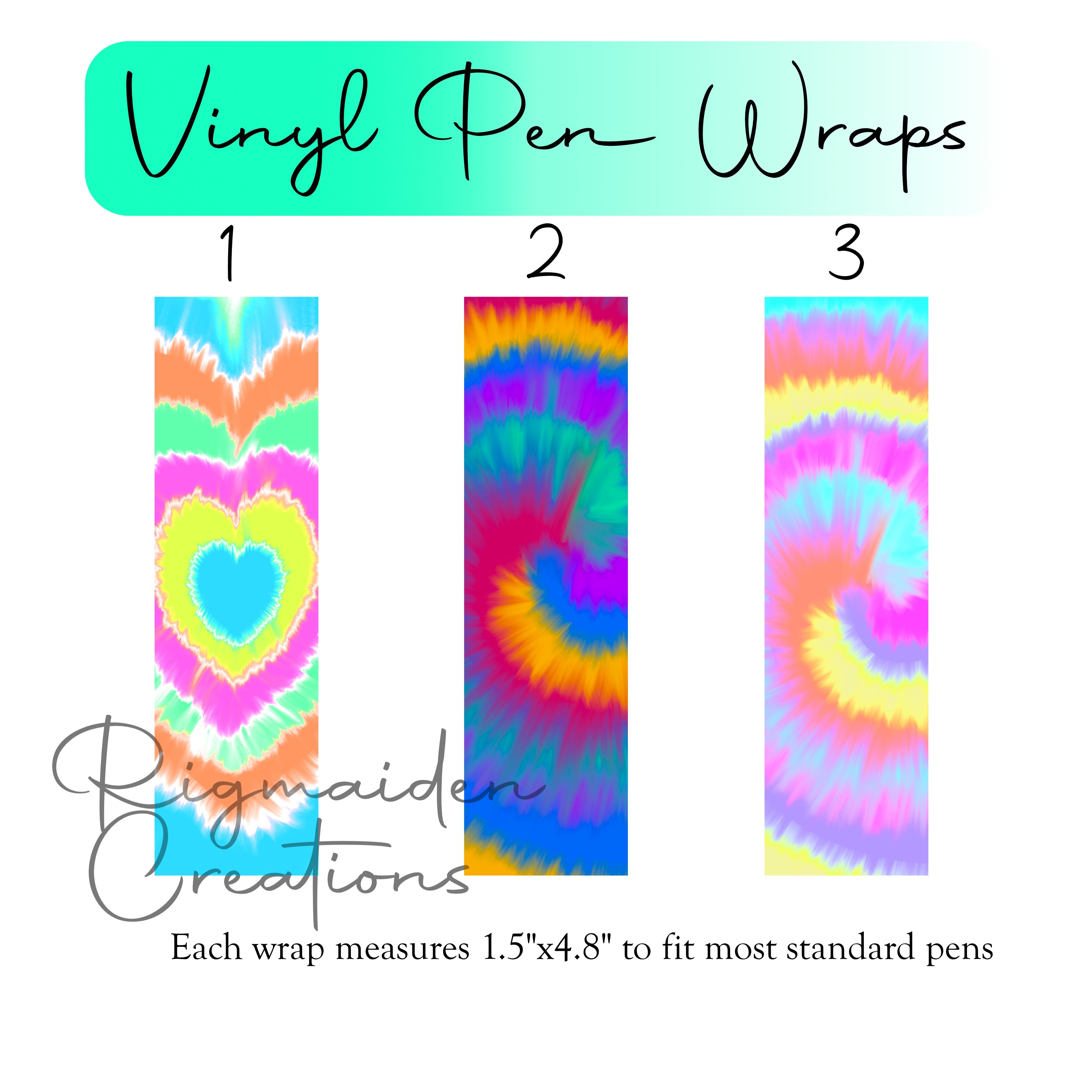 Tie Dye Pen Wraps