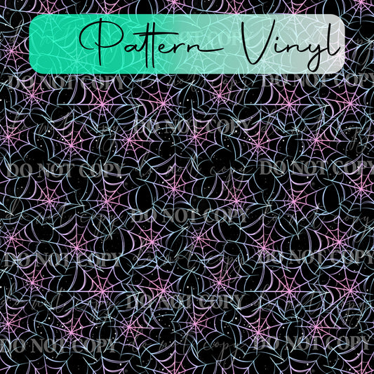 Pastel Spiderweb Pattern Vinyl - 12x12