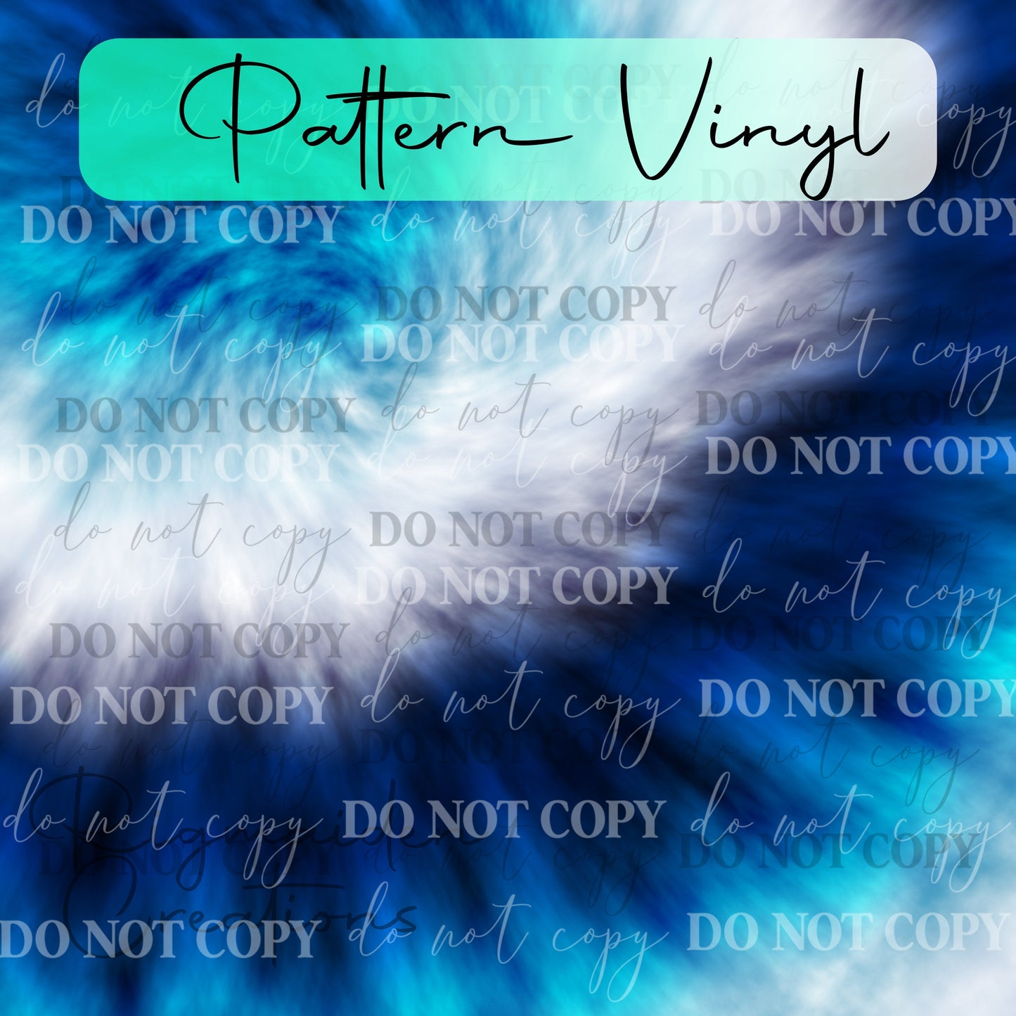 Blue Storm Pattern Vinyl - 12x12