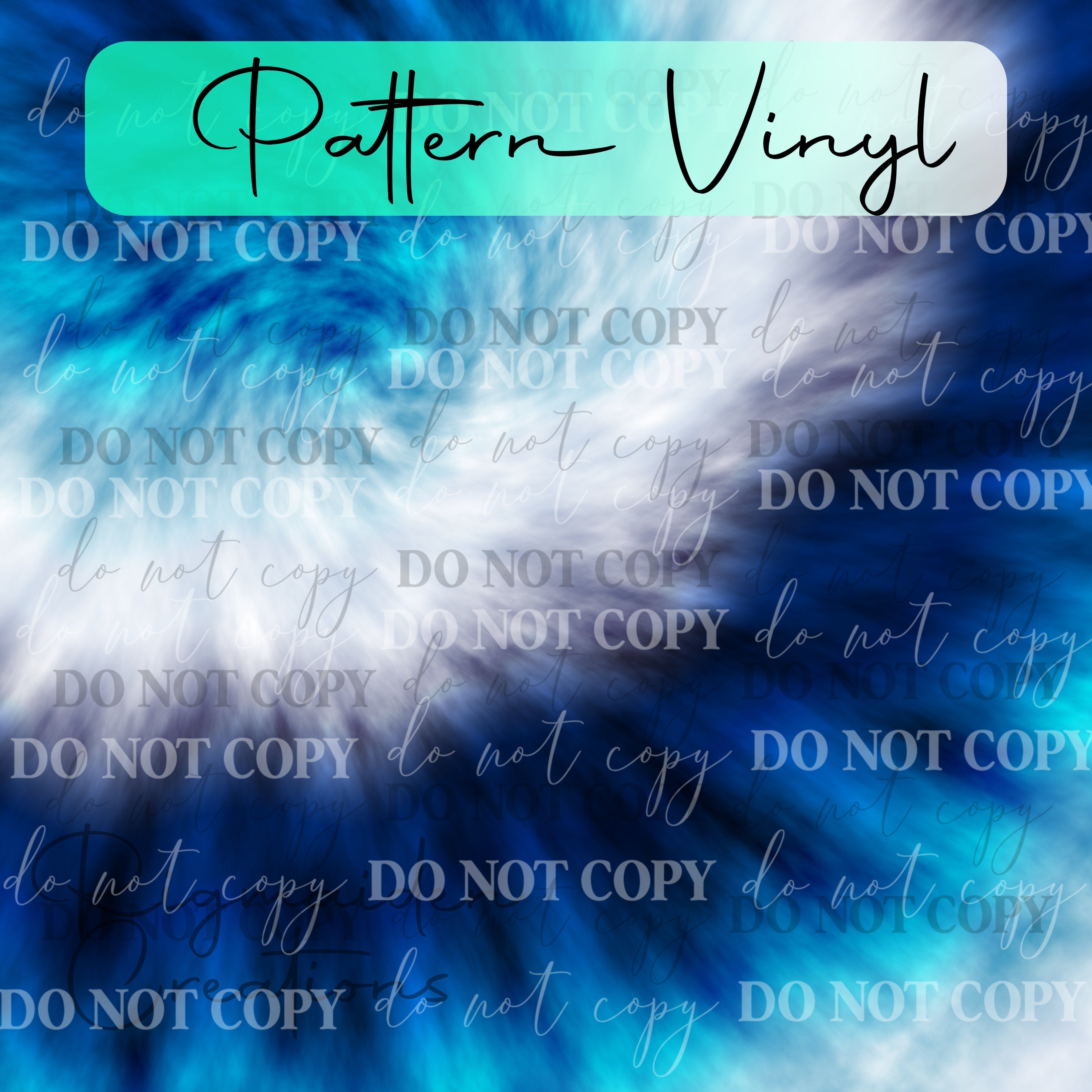 Blue Tie Dye Vinyl