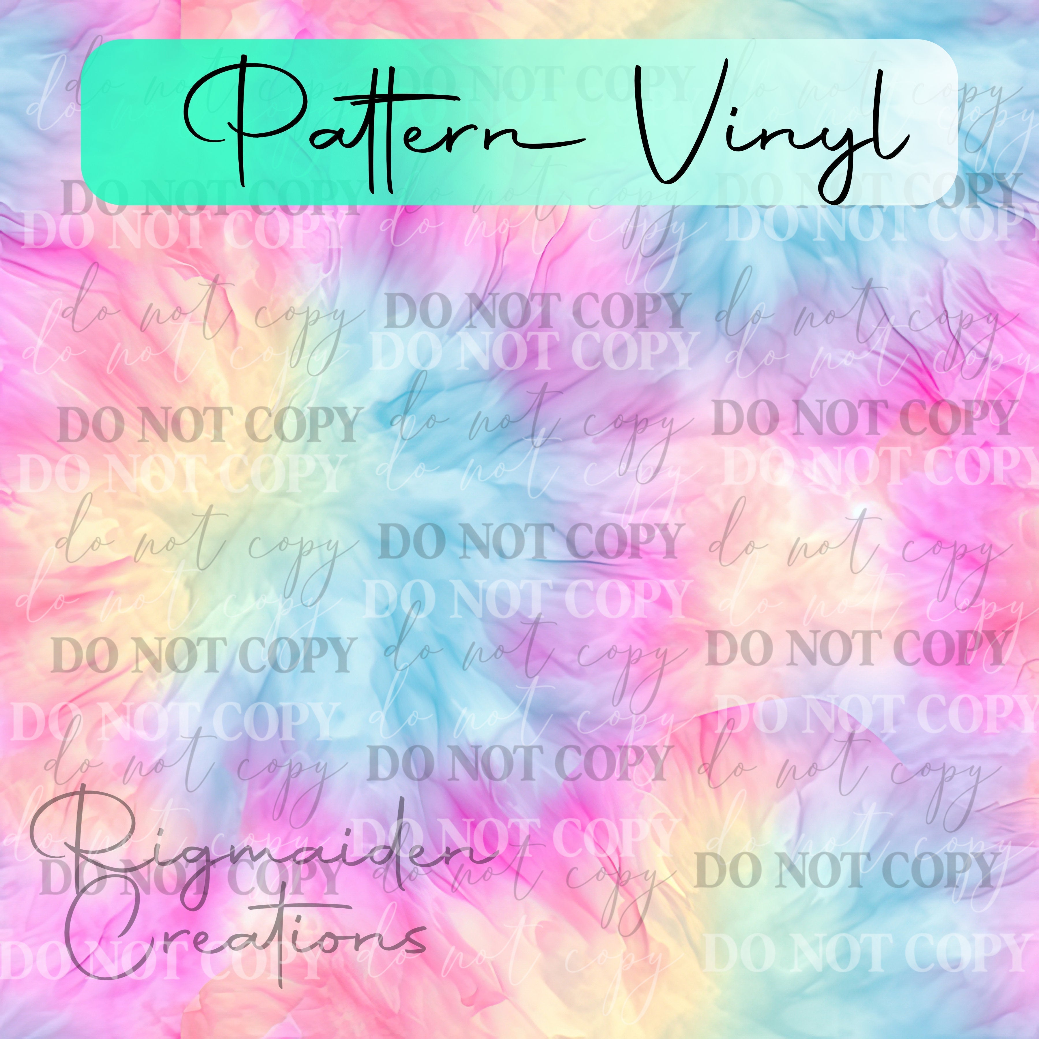 Pastel Tie Dye 2 Vinyl