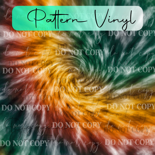 Rasta Tie-Dye Pattern Vinyl - 12x12