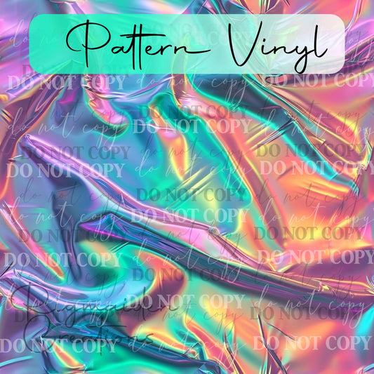 Iridescent Crumpled Foil Pattern Vinyl - 12x12