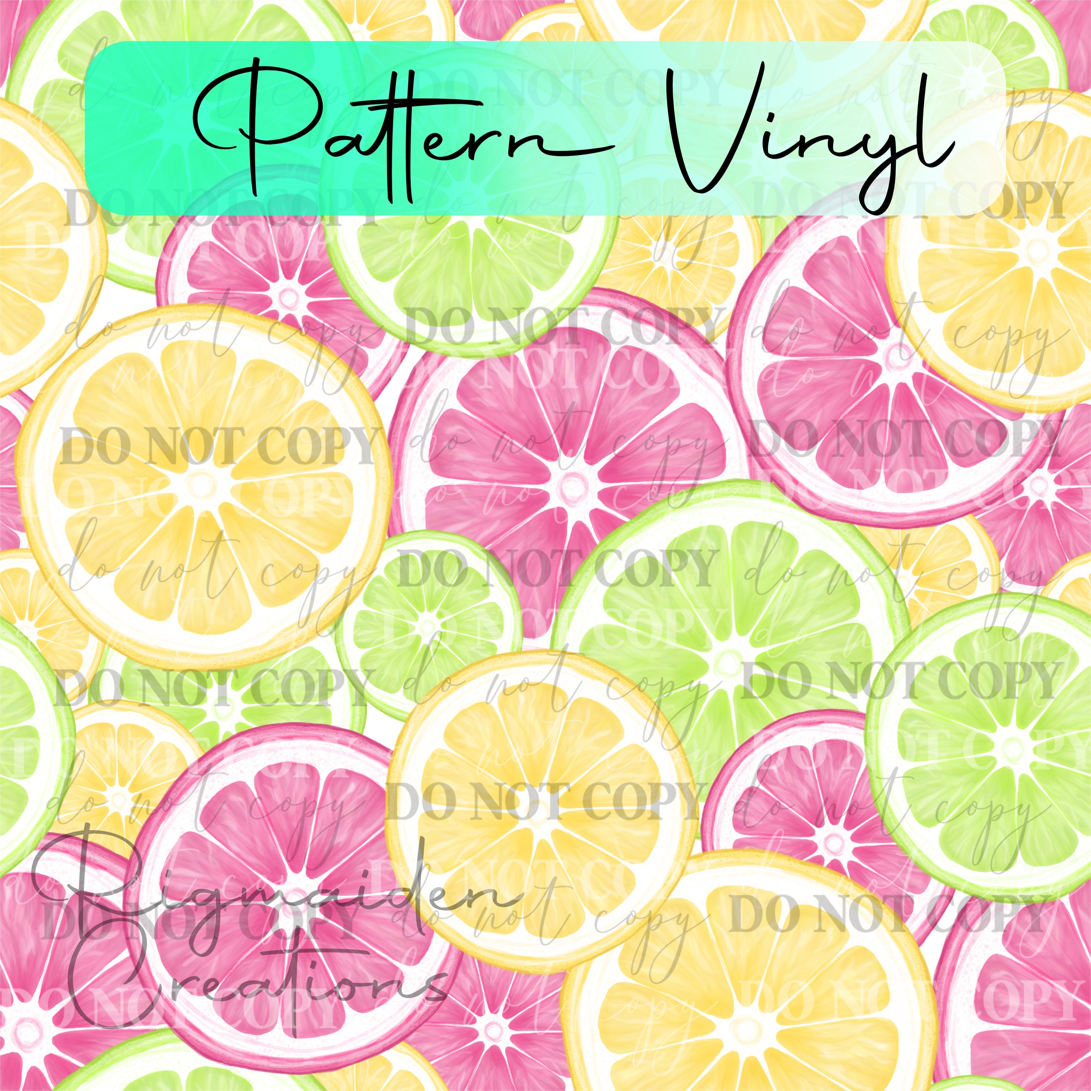 Summer Citrus Fruit Vinyl