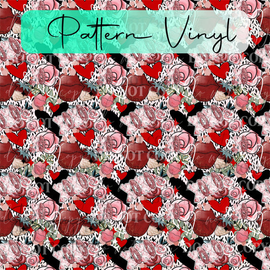 Dark Romance Pattern Vinyl - 12x12