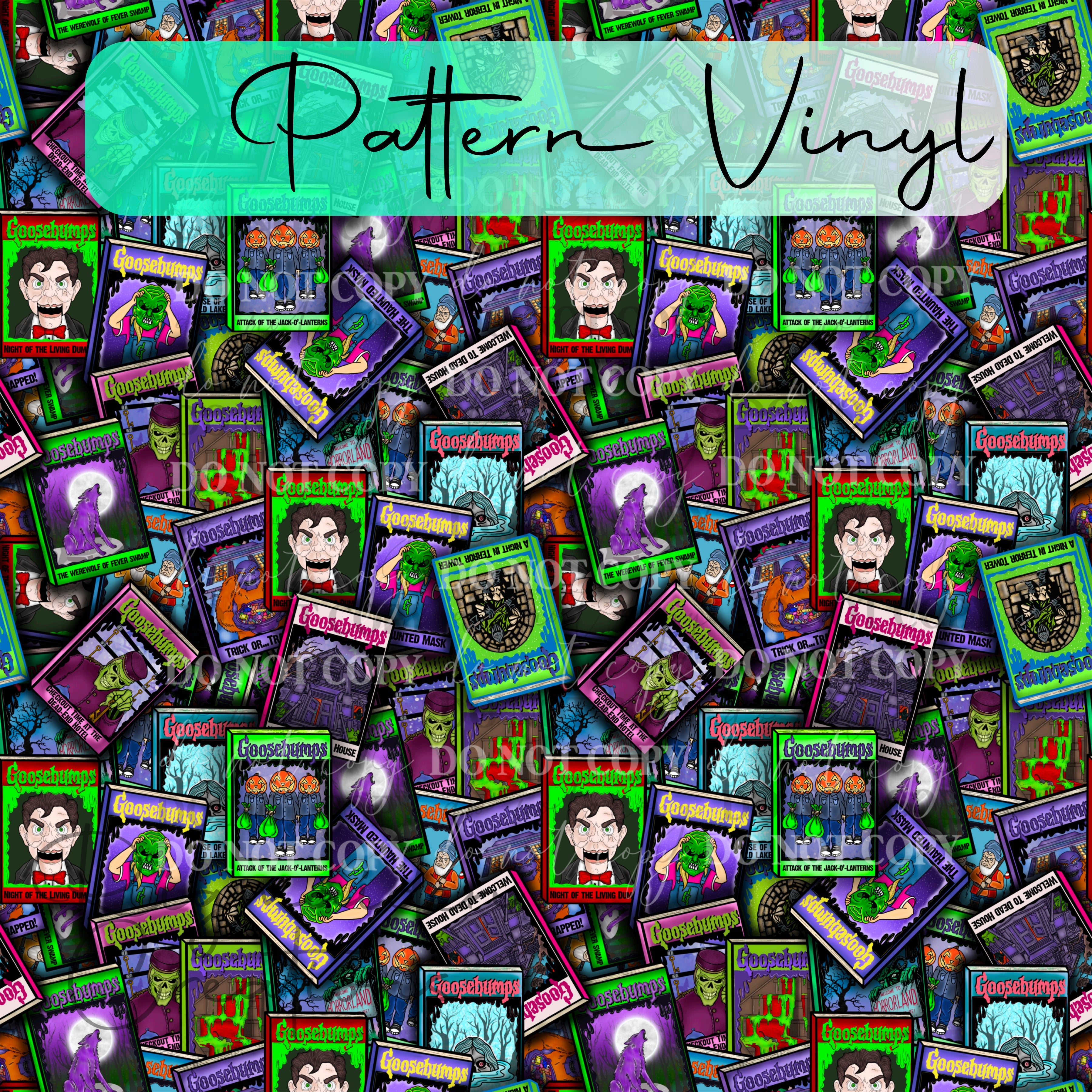 Goosebumps Book Collage Vinyl