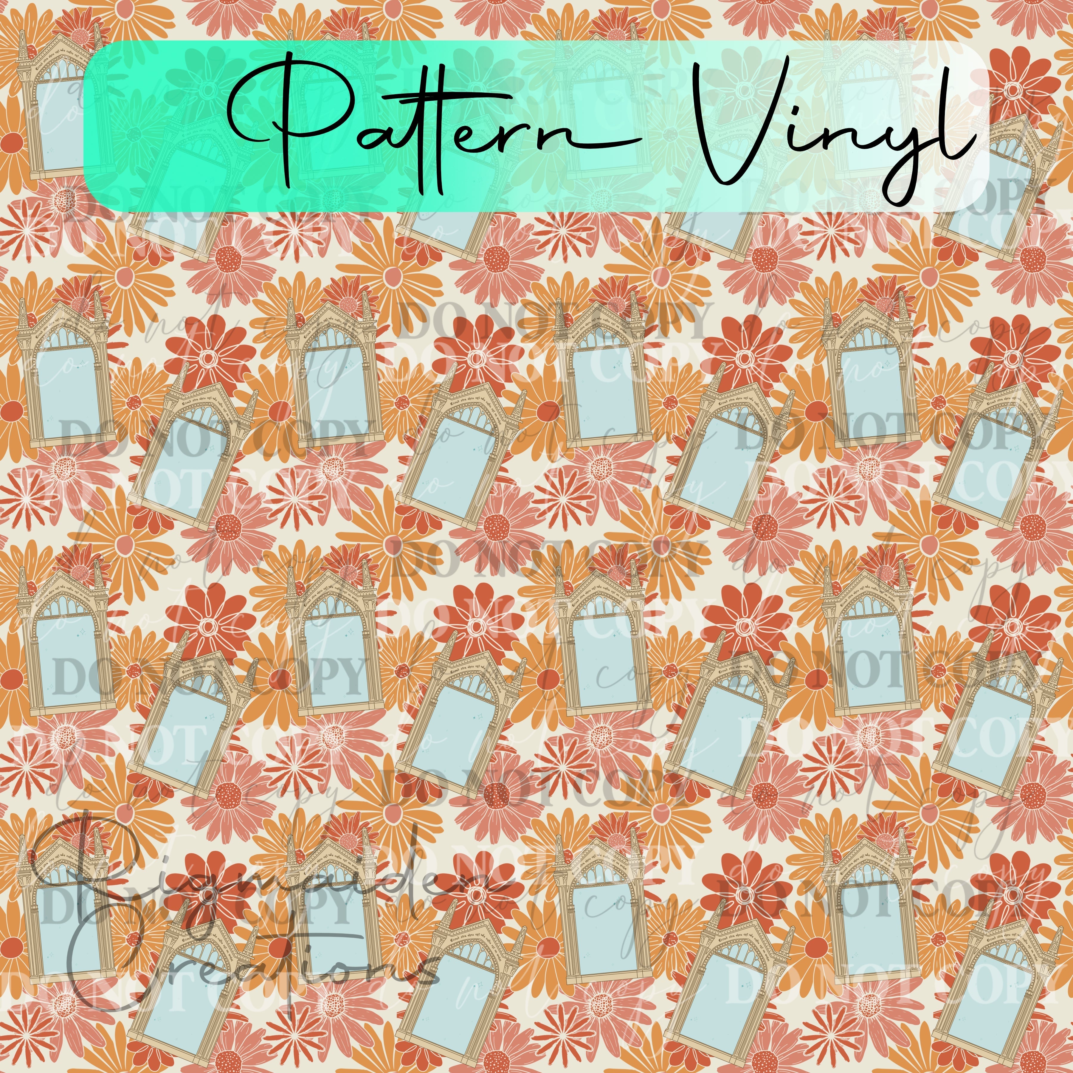 Mirror Erised Floral Vinyl