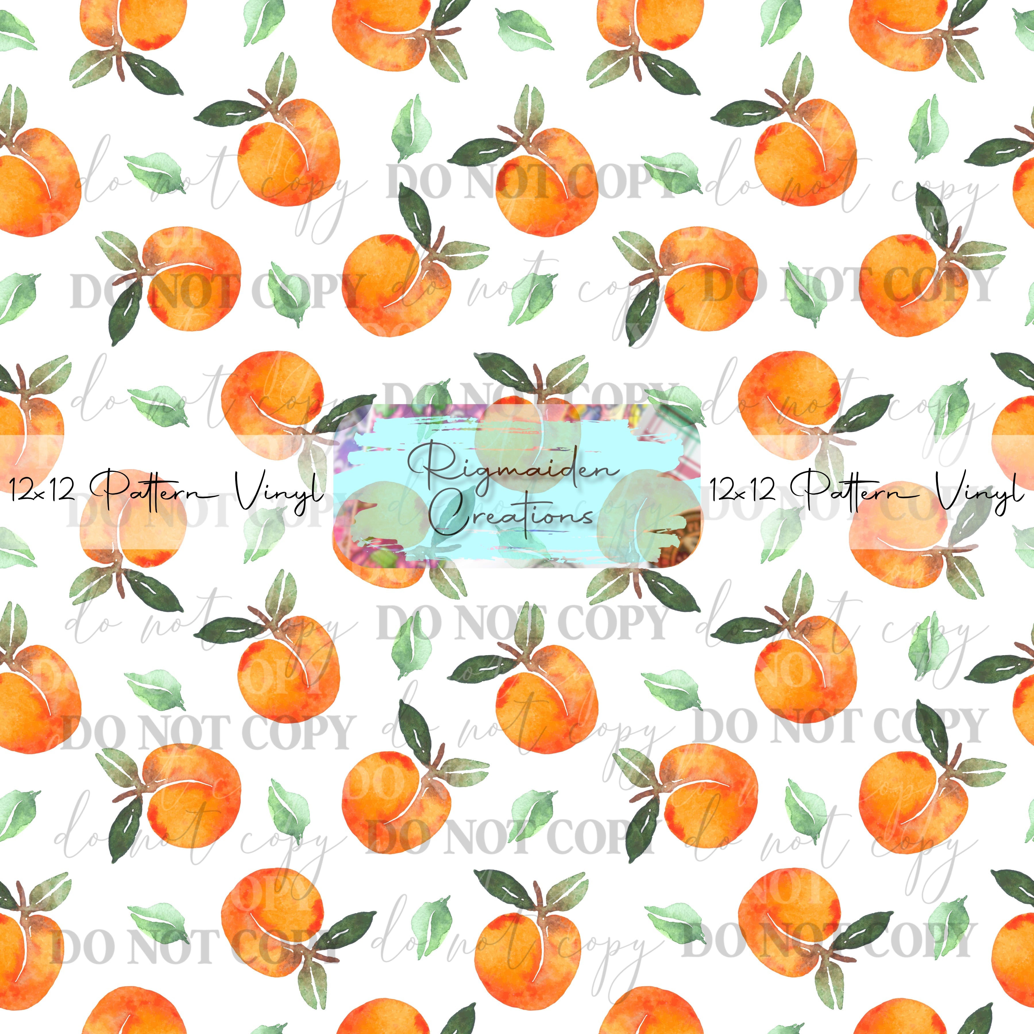 Watercolor Peach Vinyl