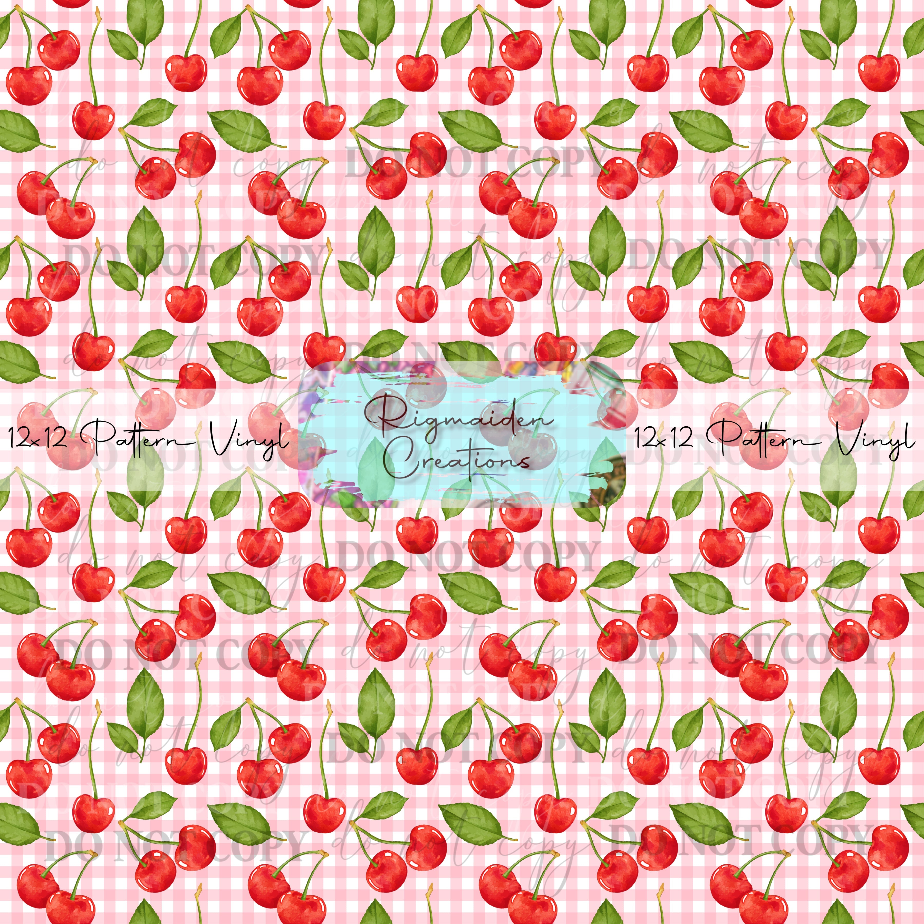 Plaid Cherry Vinyl