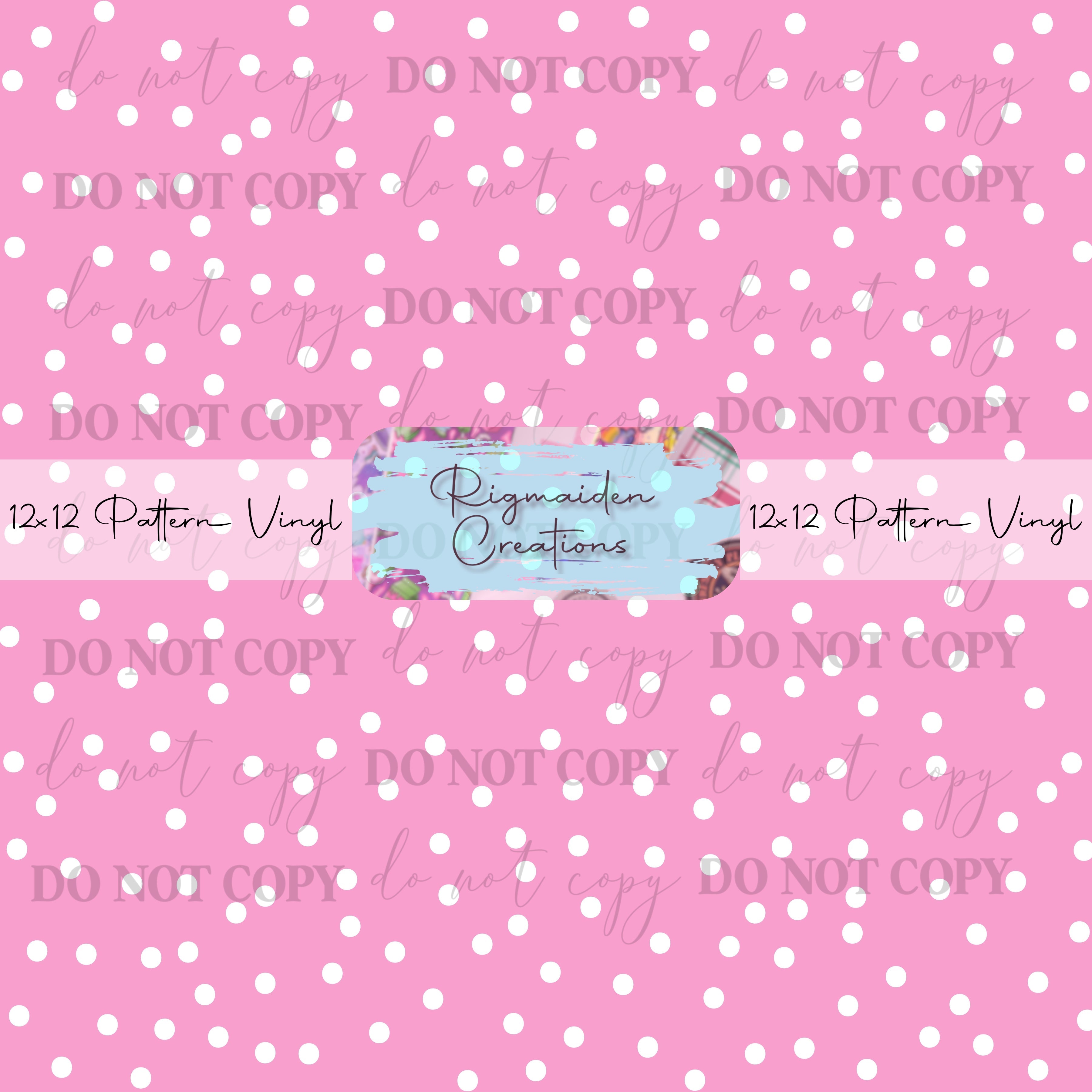 Whimsy Pink White Dots Vinyl