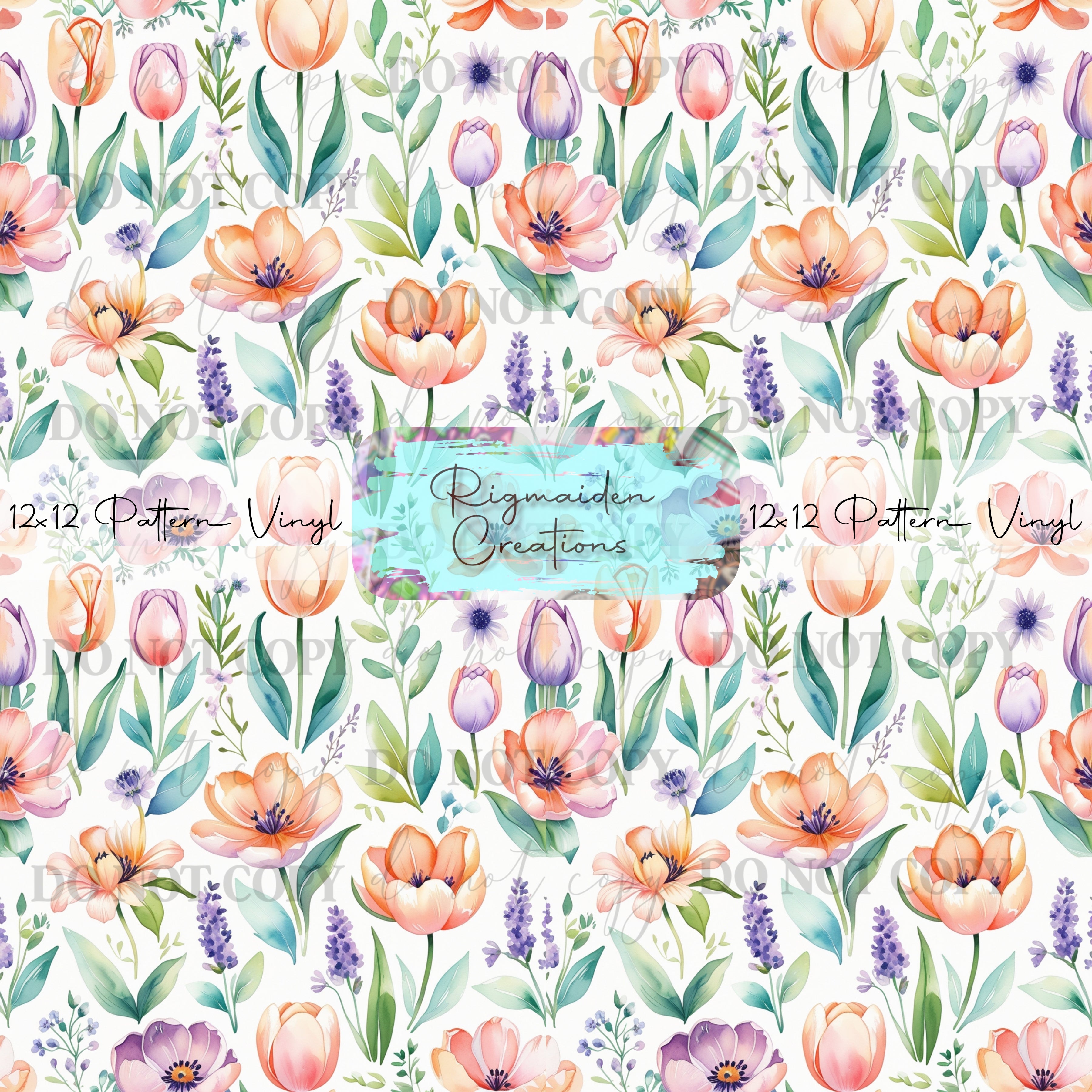 Watercolor Poppy Vinyl