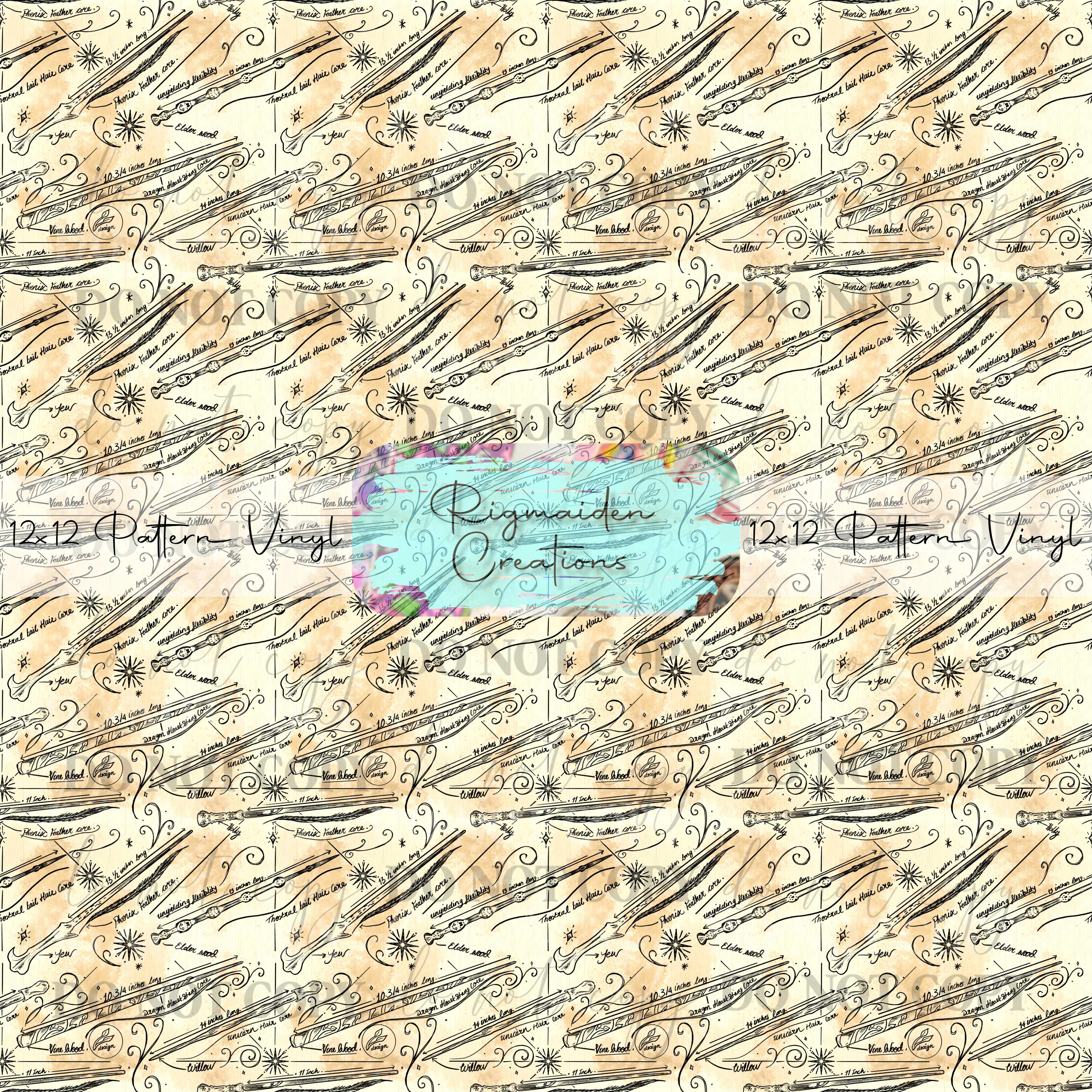 Magical Wand Parchment Vinyl