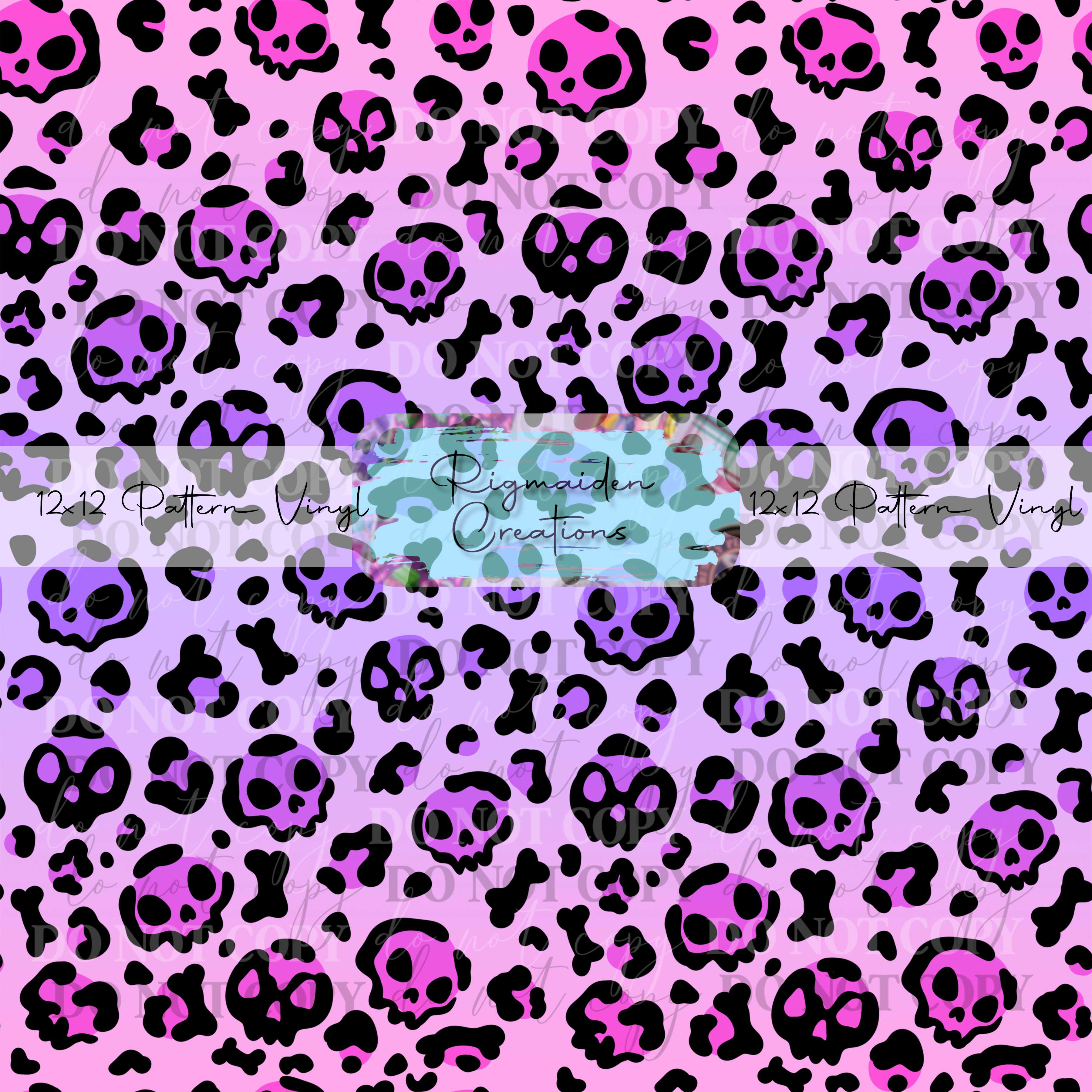 Cheetah Skull Ombre Vinyl