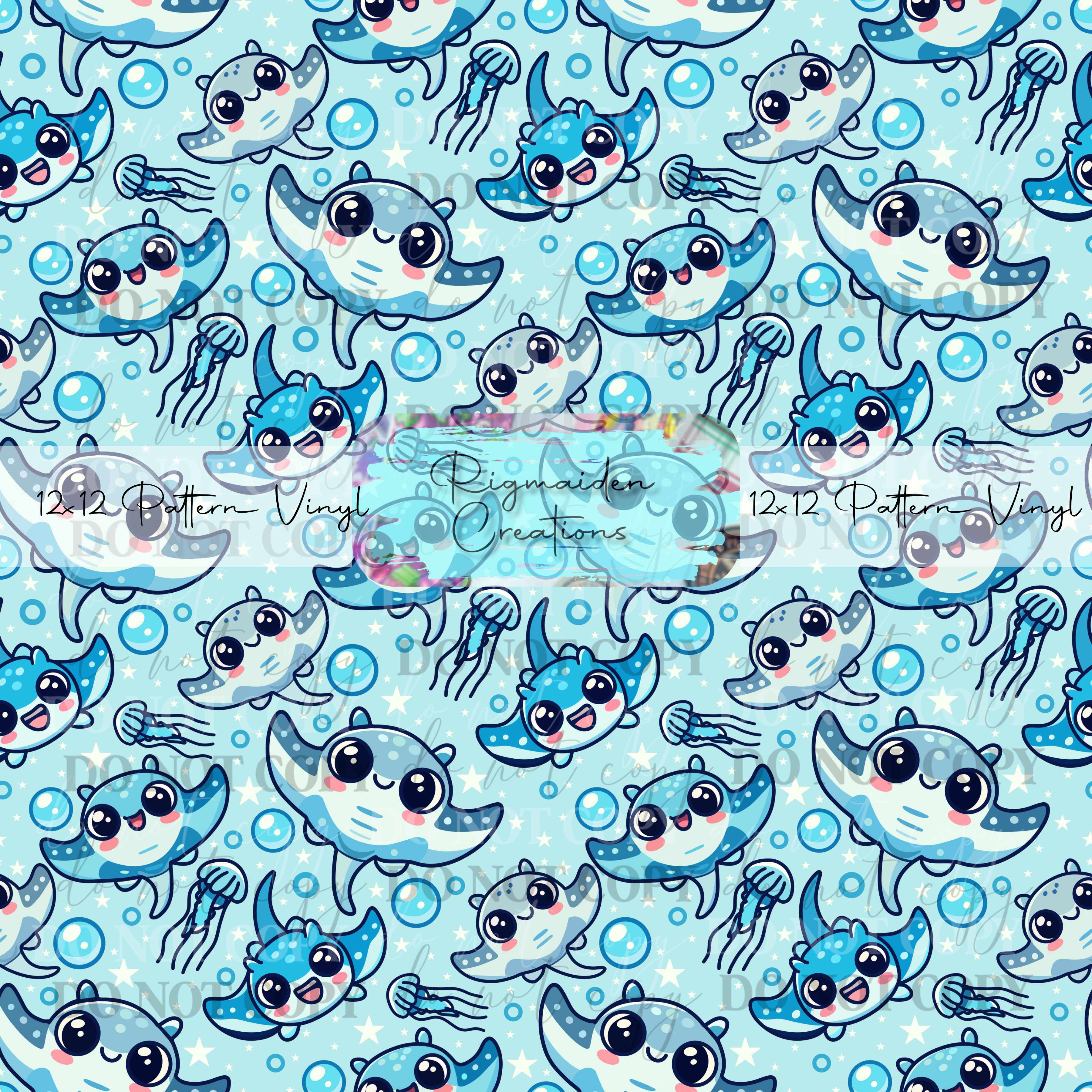 Cute Manta Rays Vinyl