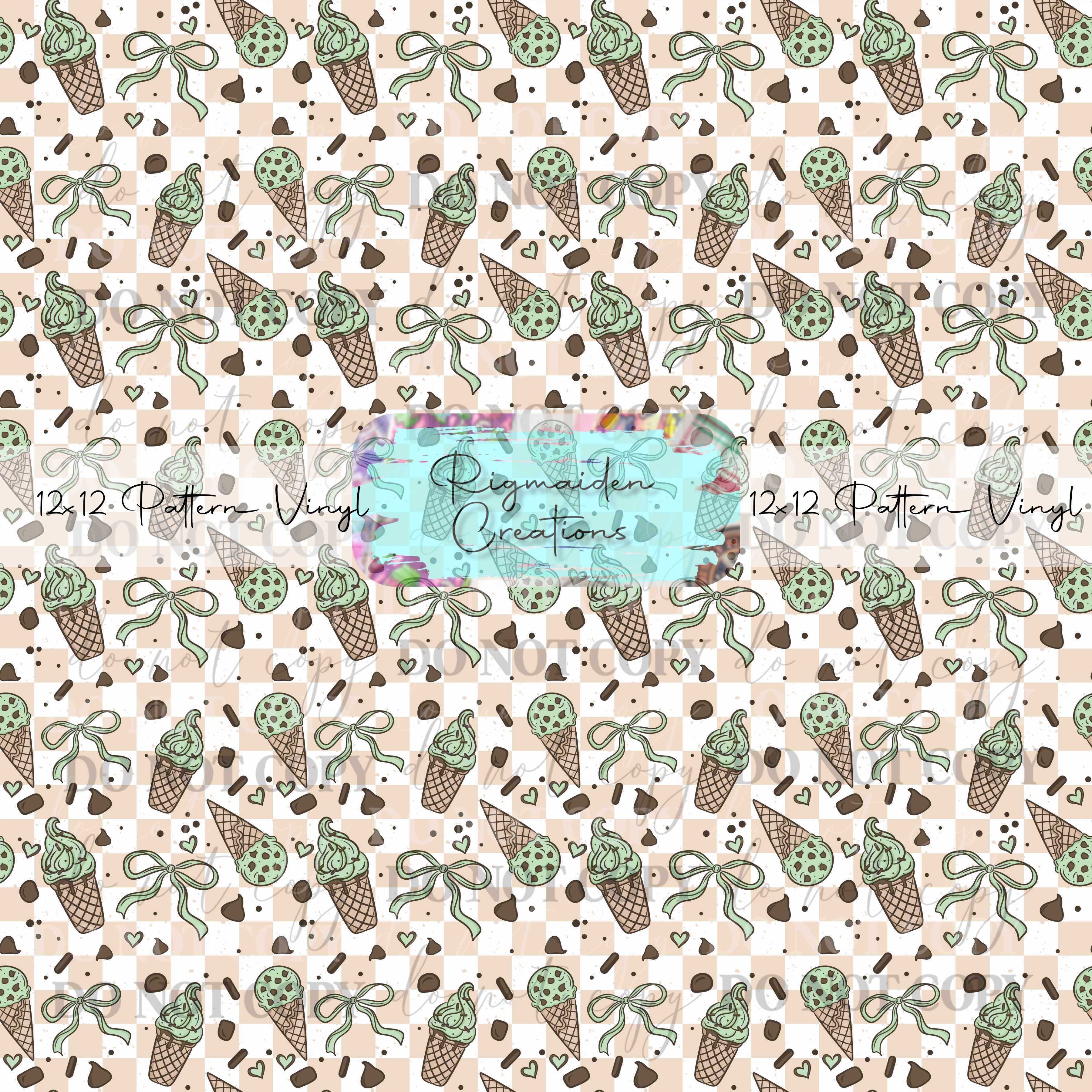 Mint Chocolate Bows Vinyl