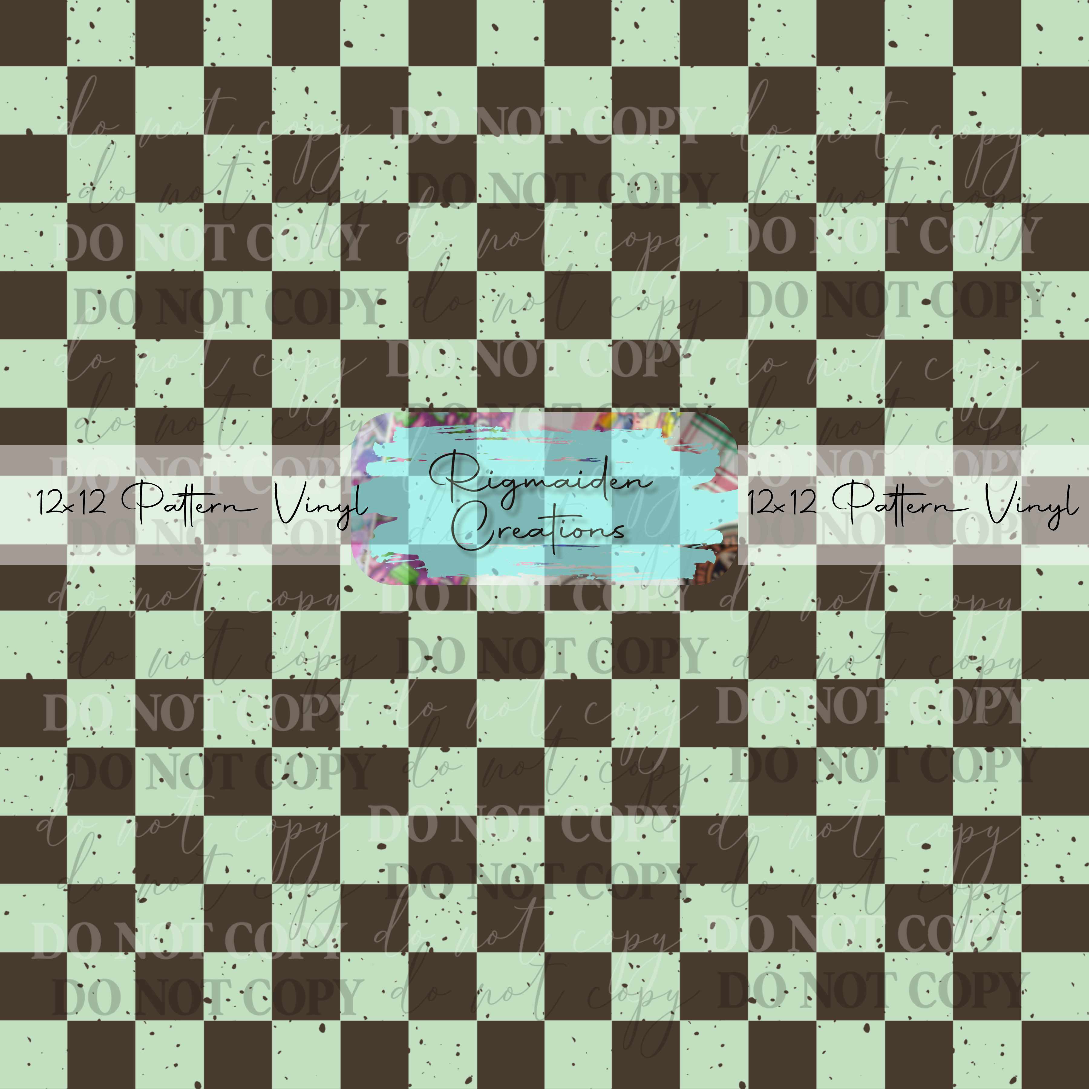 Mint Chocolate Checkers Vinyl