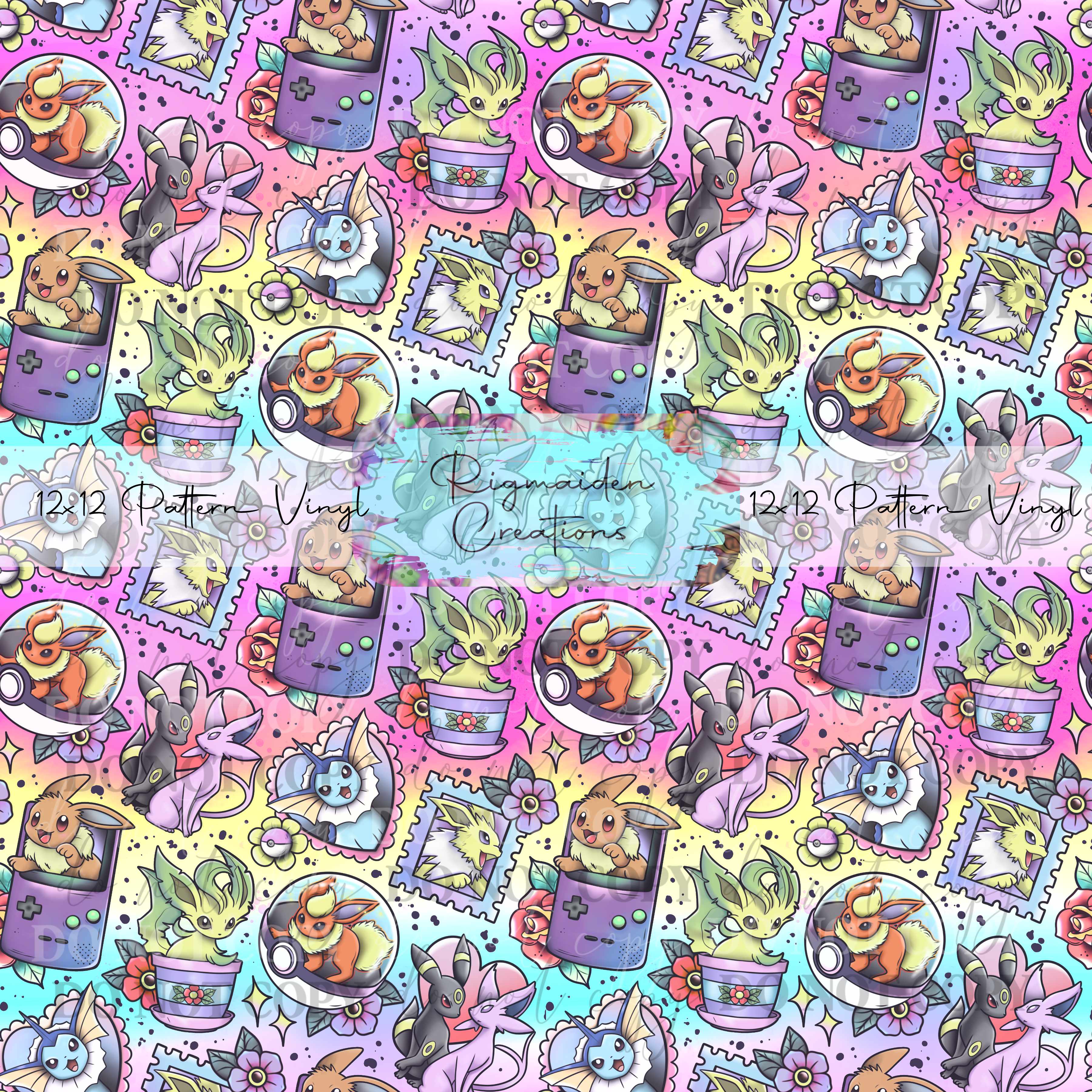 Eeveelutions Rainbow Vinyl