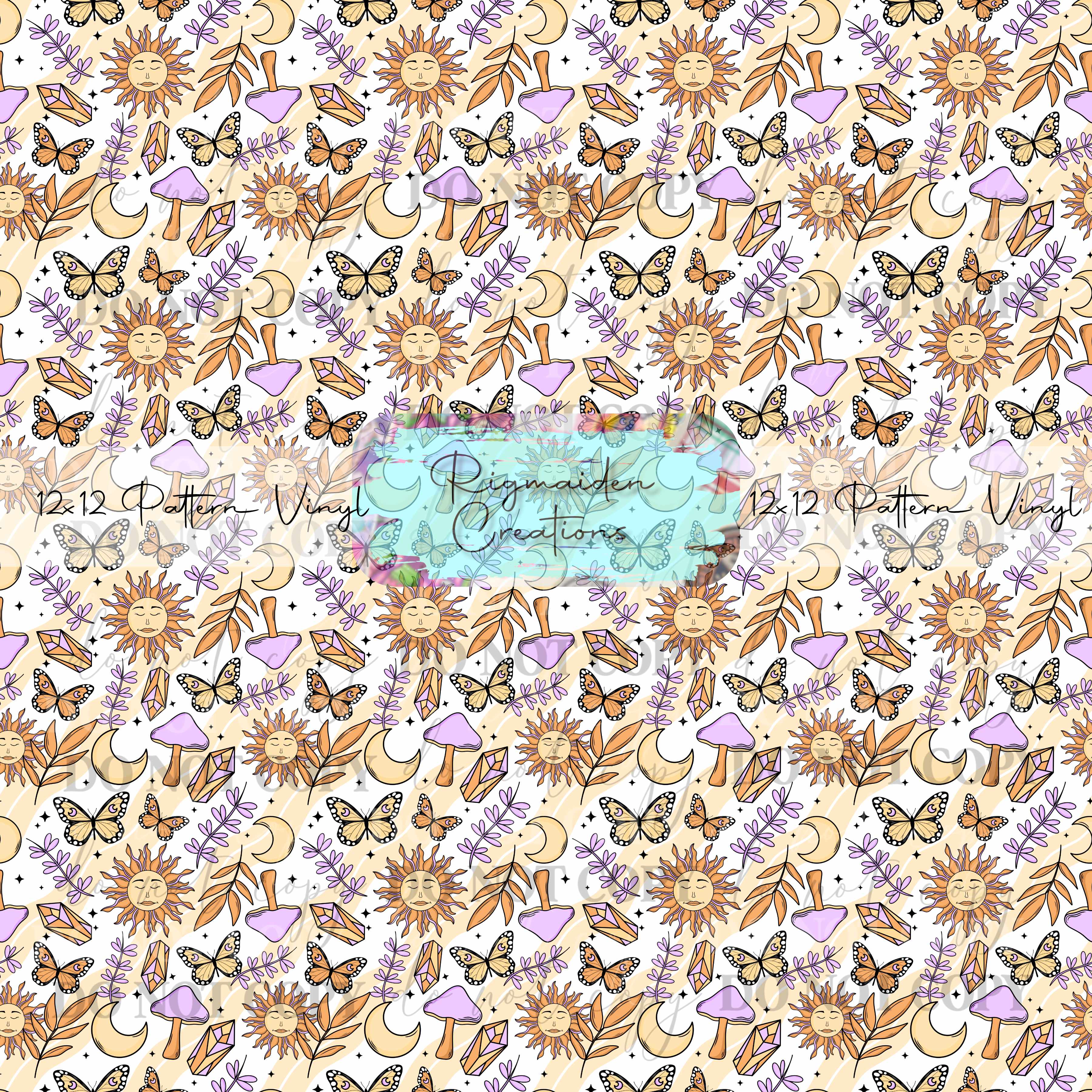 Groovy Butterflies Mushrooms Vinyl