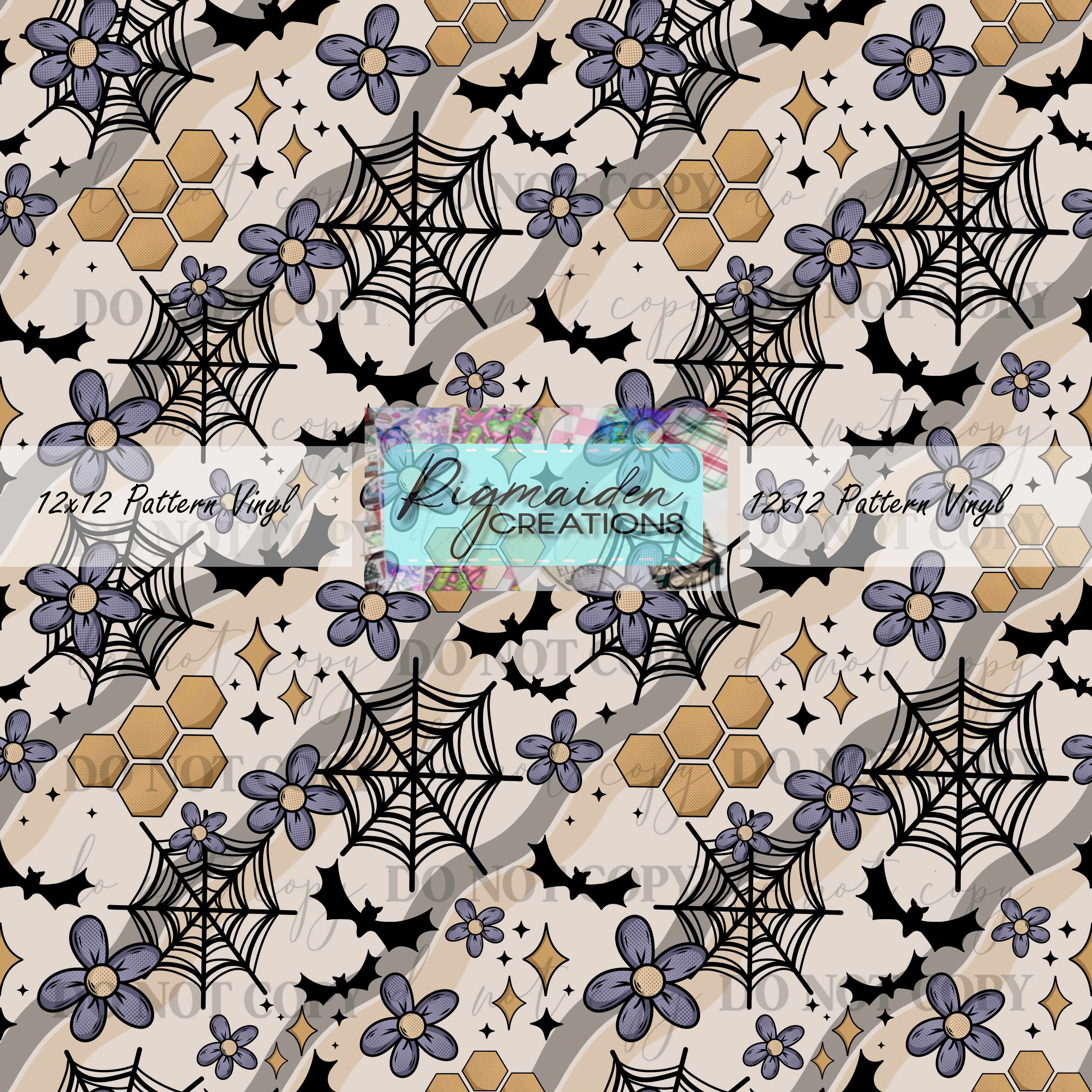Spooky Bee Florals Vinyl