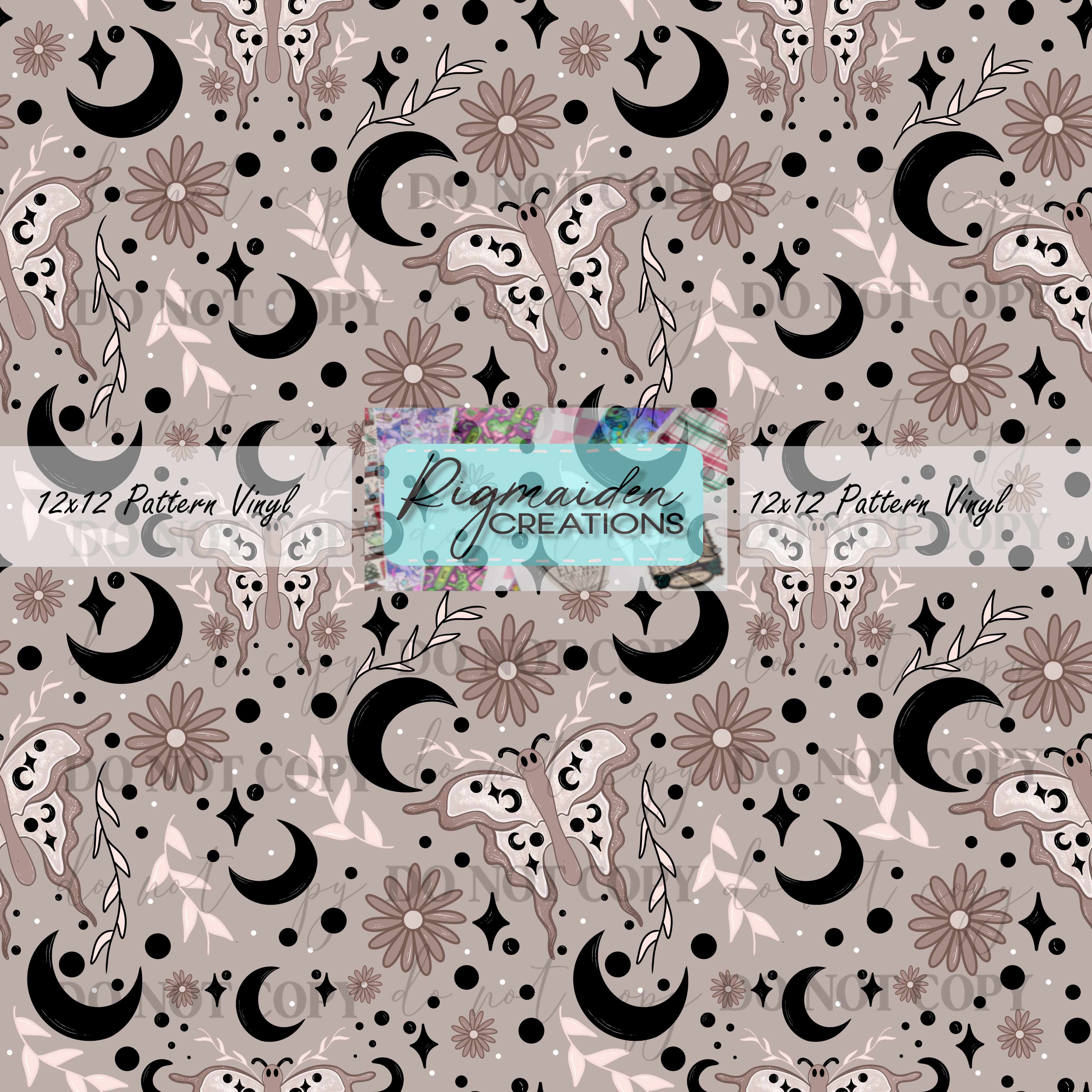 Muted Neutral Celestial Butterfly Vinyl