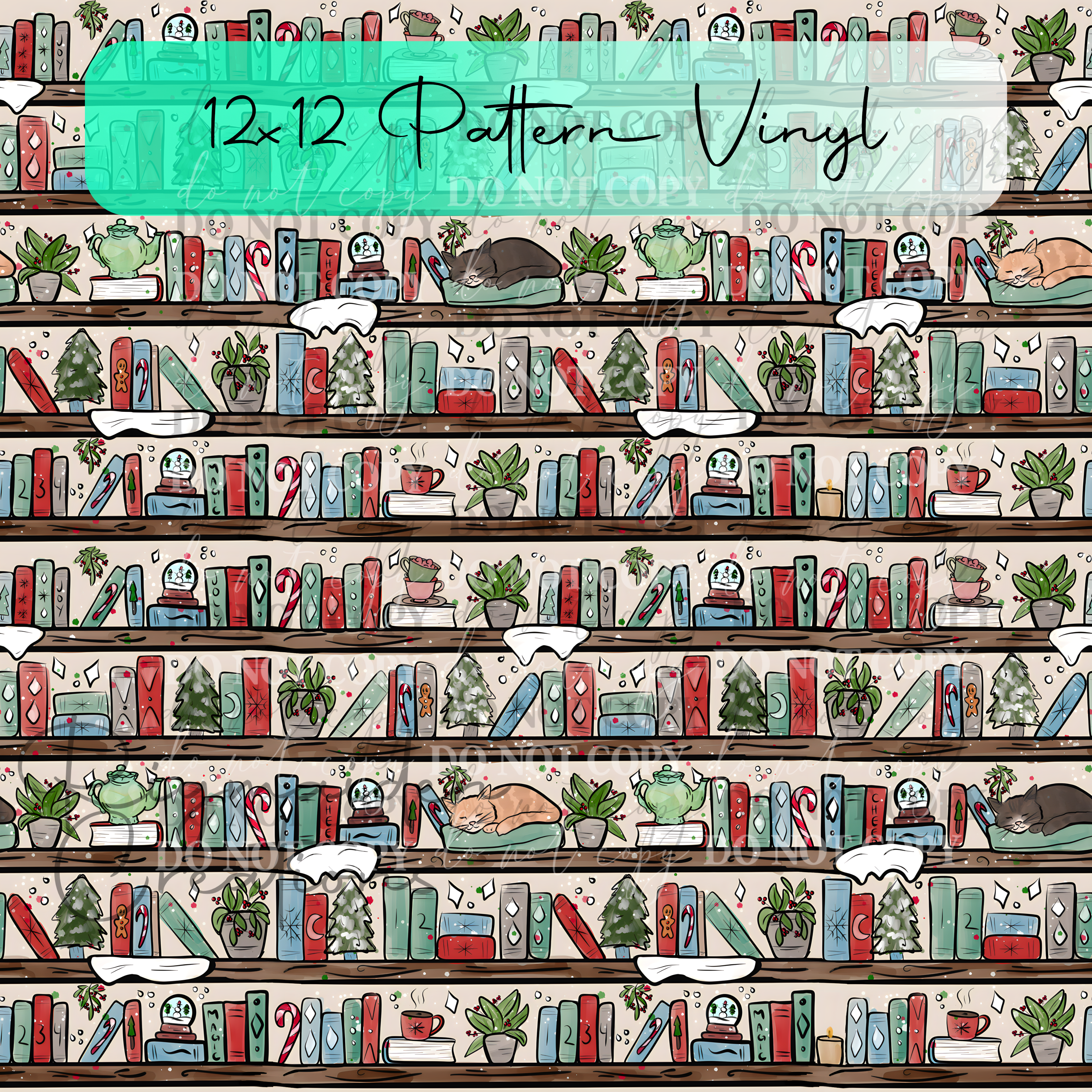 Christmas Bookshelf Vinyl