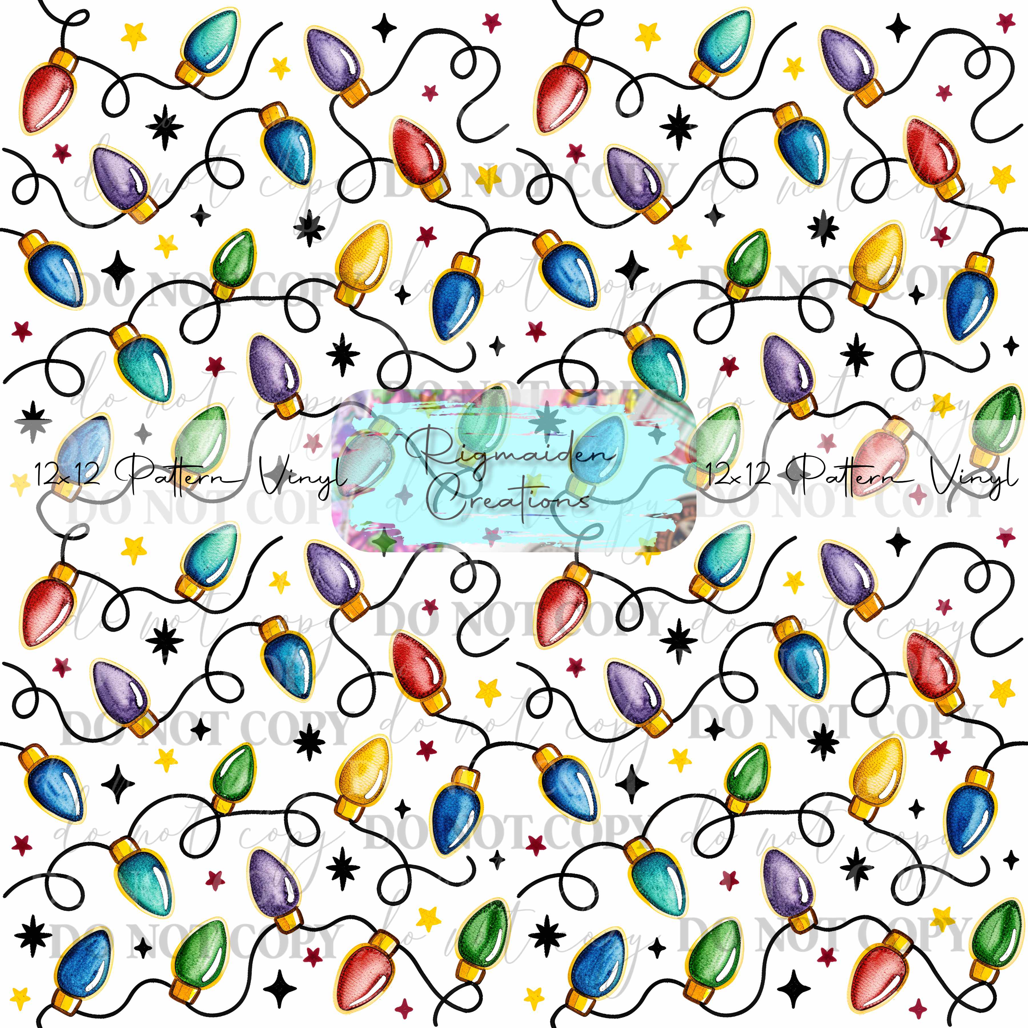 White Christmas Lights Vinyl