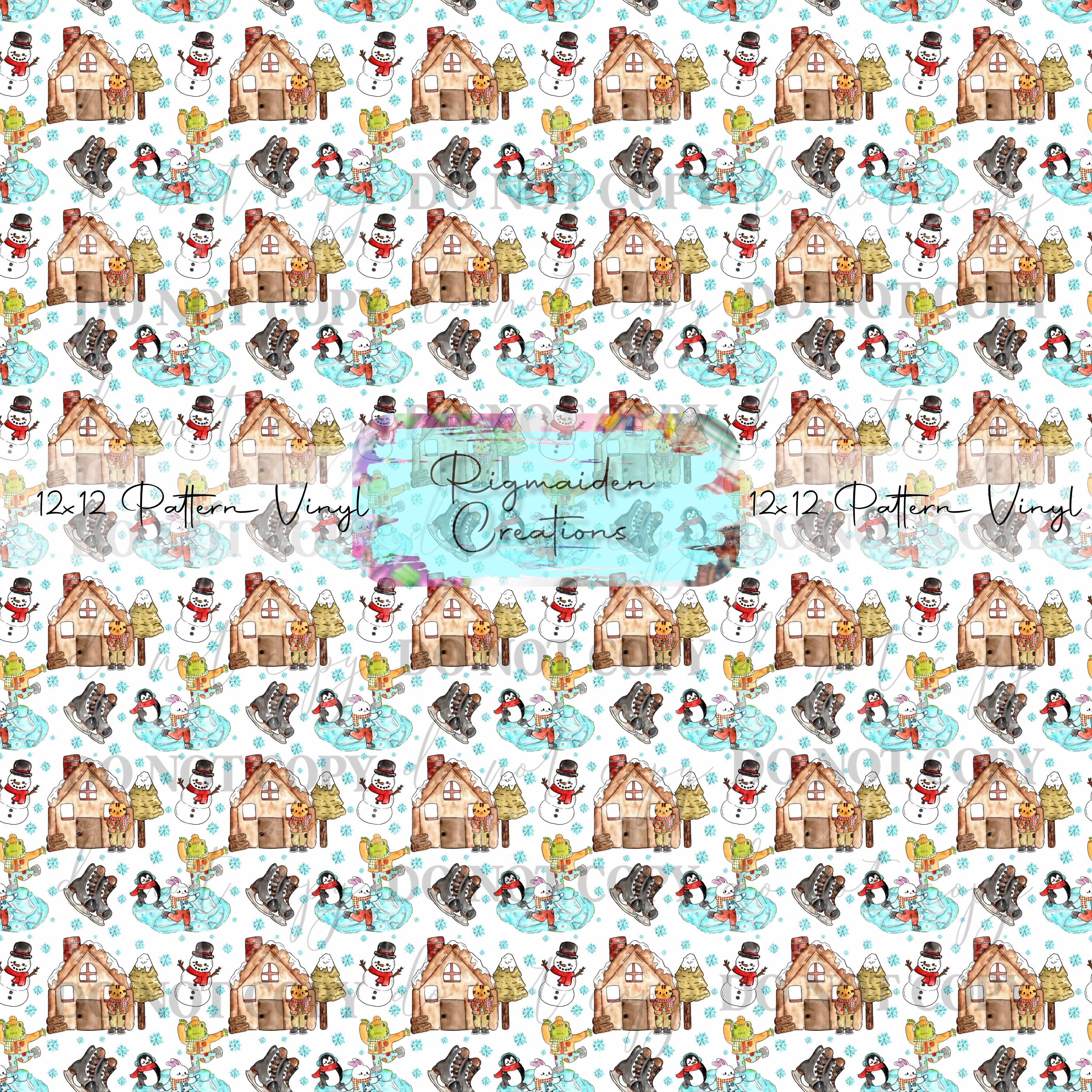 Winter Snow Scene Vinyl