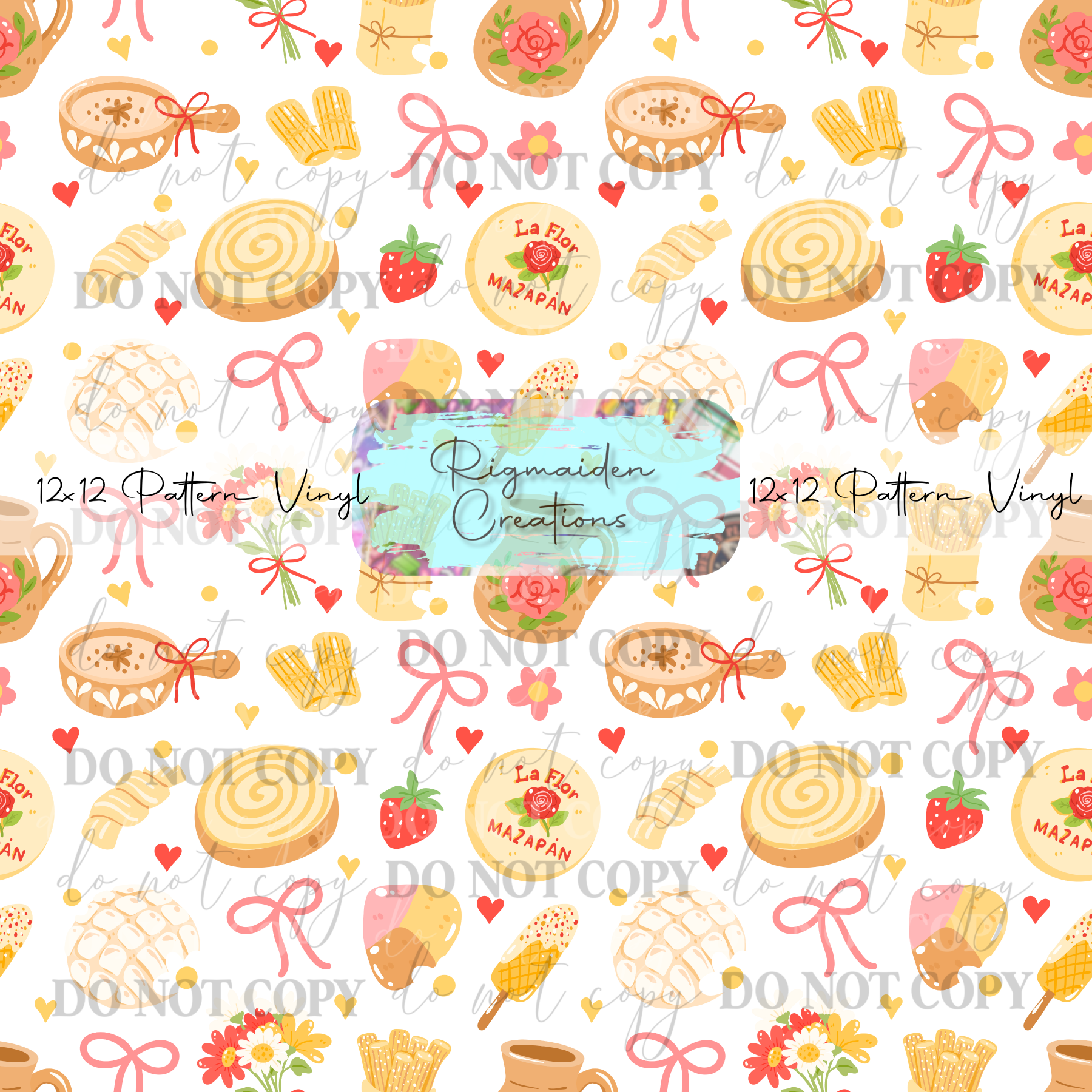 Mexican Dulces White Vinyl