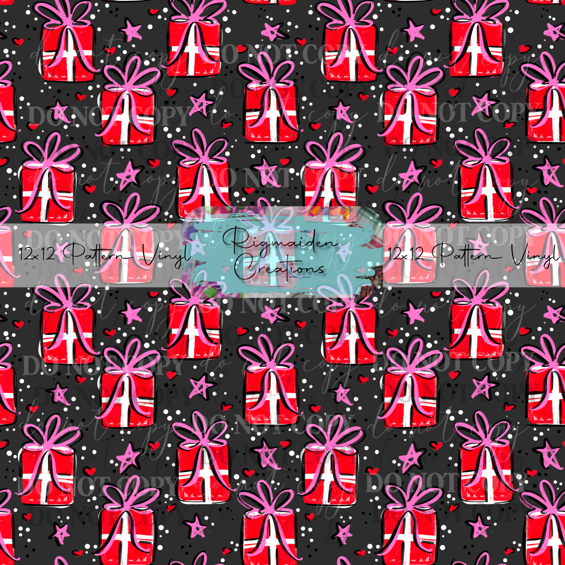 Present Doodles Grey Vinyl