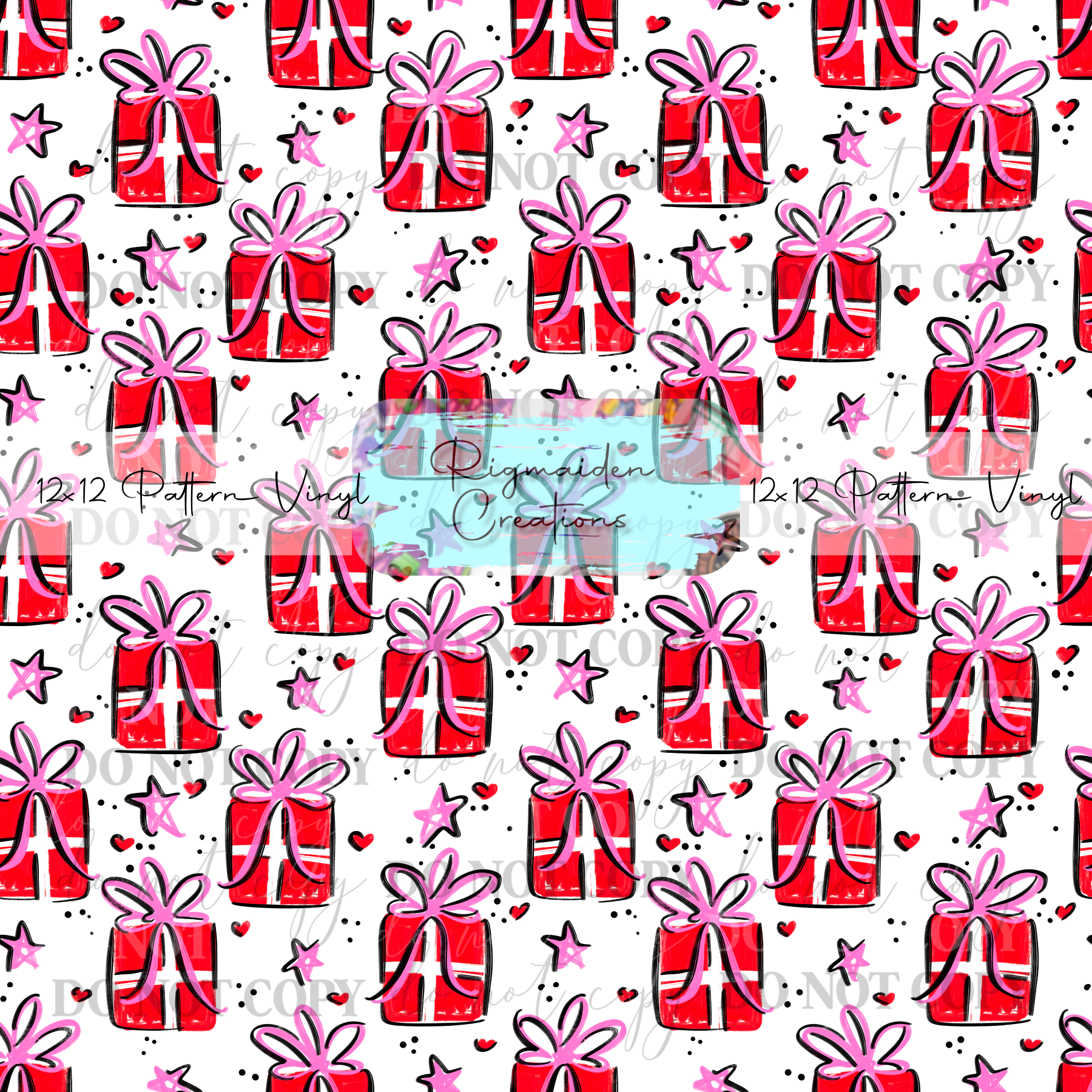 Present Doodles White Vinyl