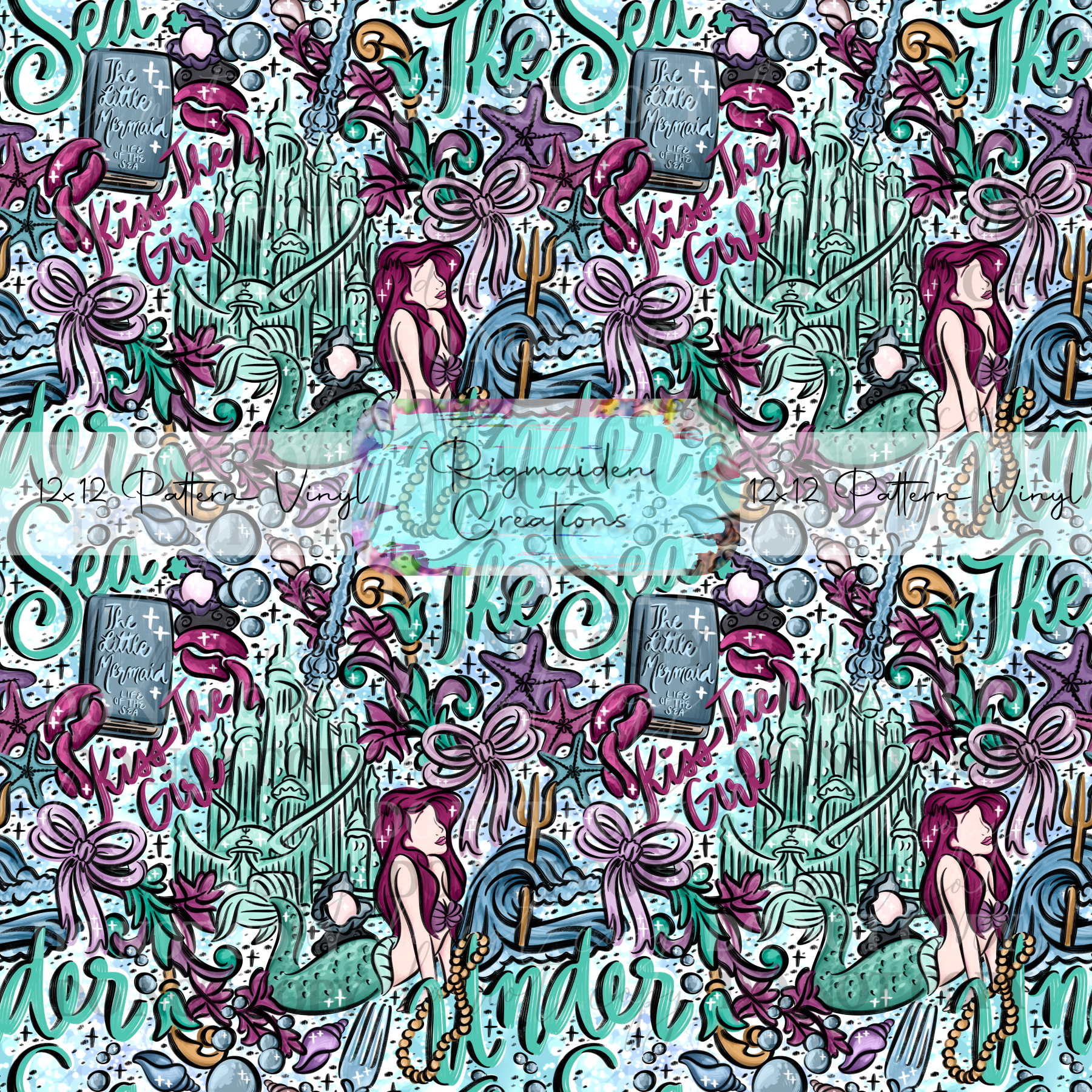 Under the Sea Sketch Doodles Vinyl