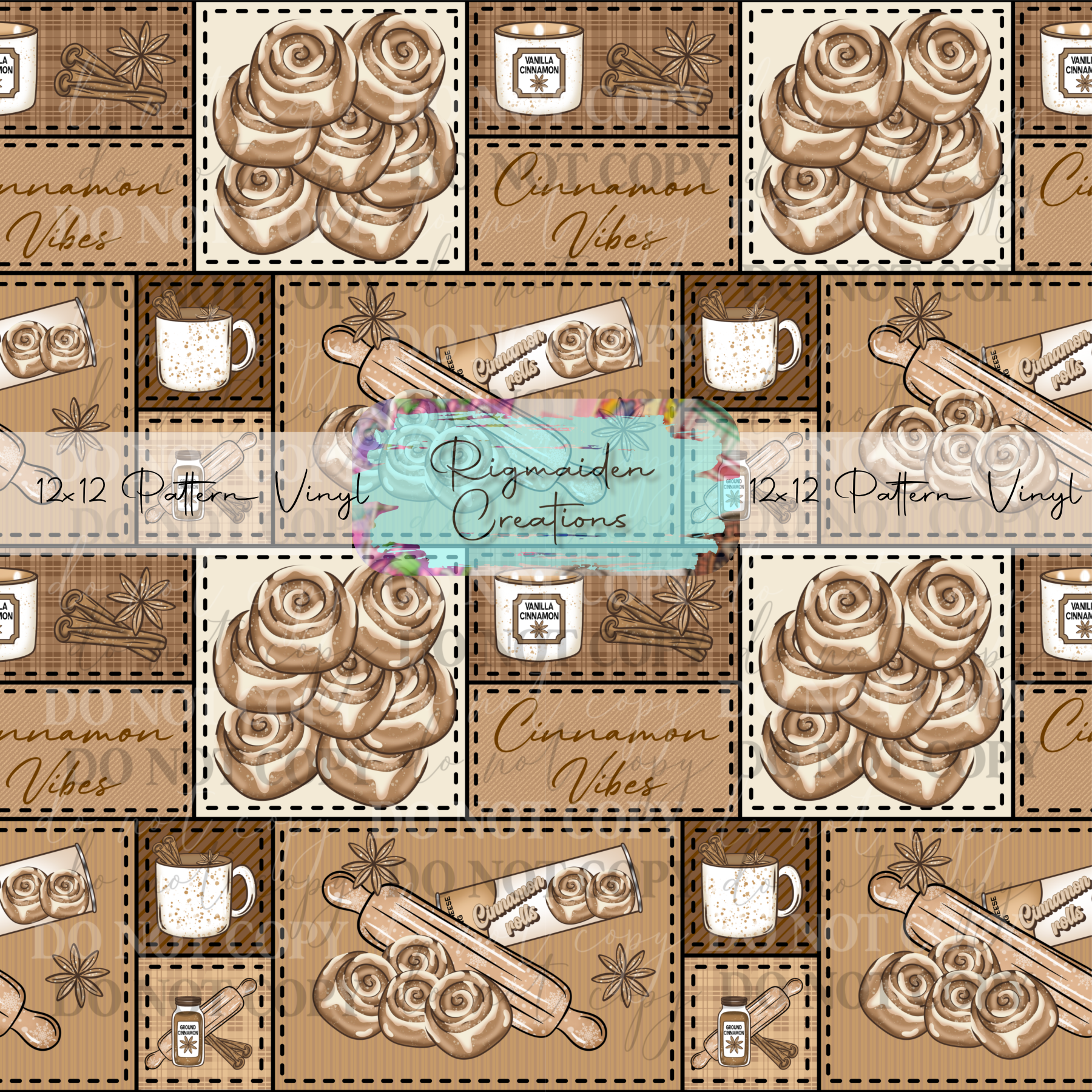Cinnamon Quilt Vinyl