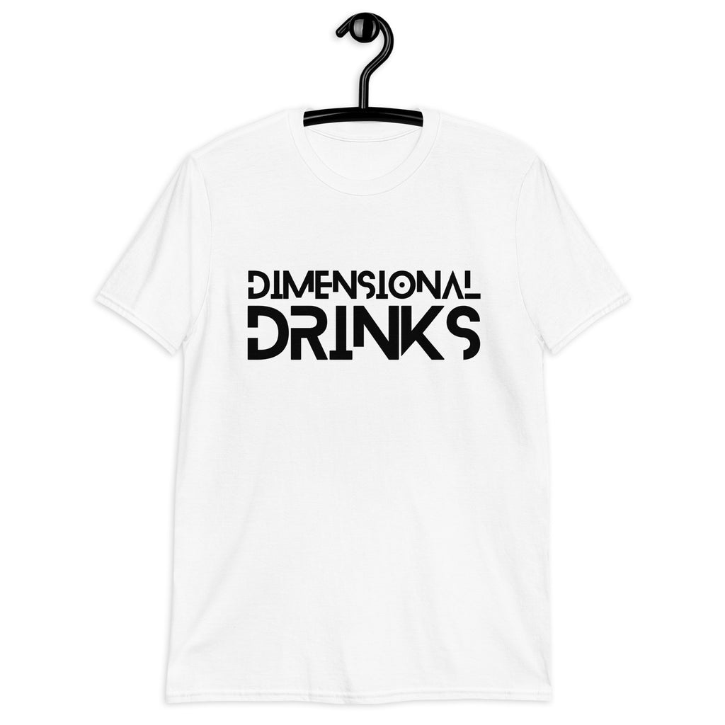 White Dimensional Drinks Short-Sleeve Unisex T-Shirt
