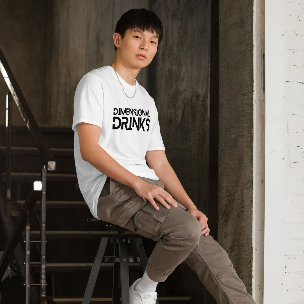 White Dimensional Drinks Short-Sleeve Unisex T-Shirt