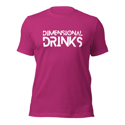 Dimensional Drinks Unisex t-shirt